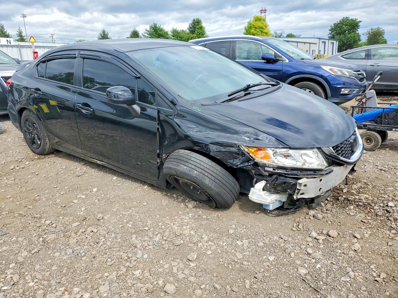 2013 Honda Civic Lx Black vin: 2HGFB2F59DH591029