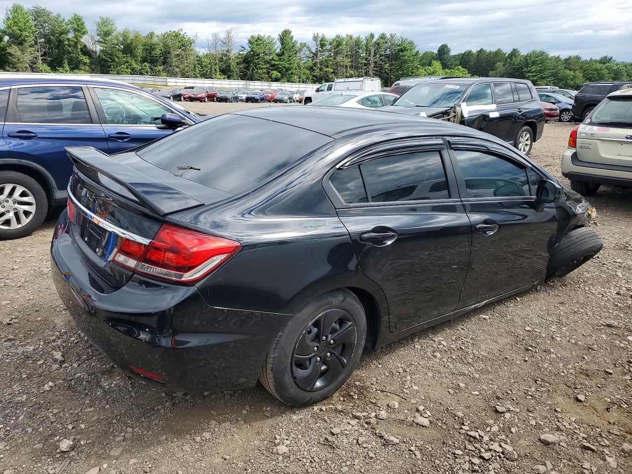 2013 Honda Civic Lx Black vin: 2HGFB2F59DH591029