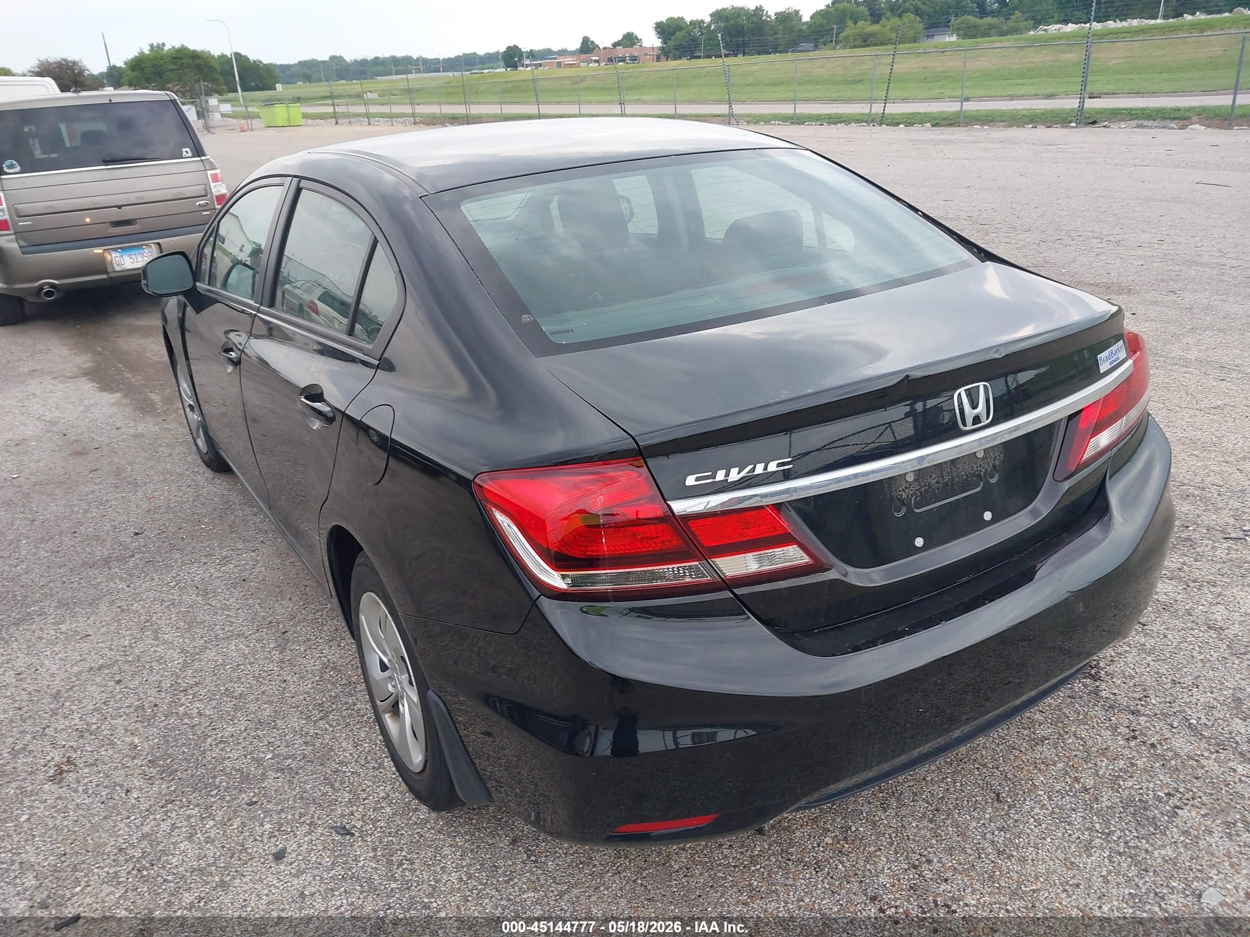 2013 Honda Civic Lx Black vin: 2HGFB2F59DH591578