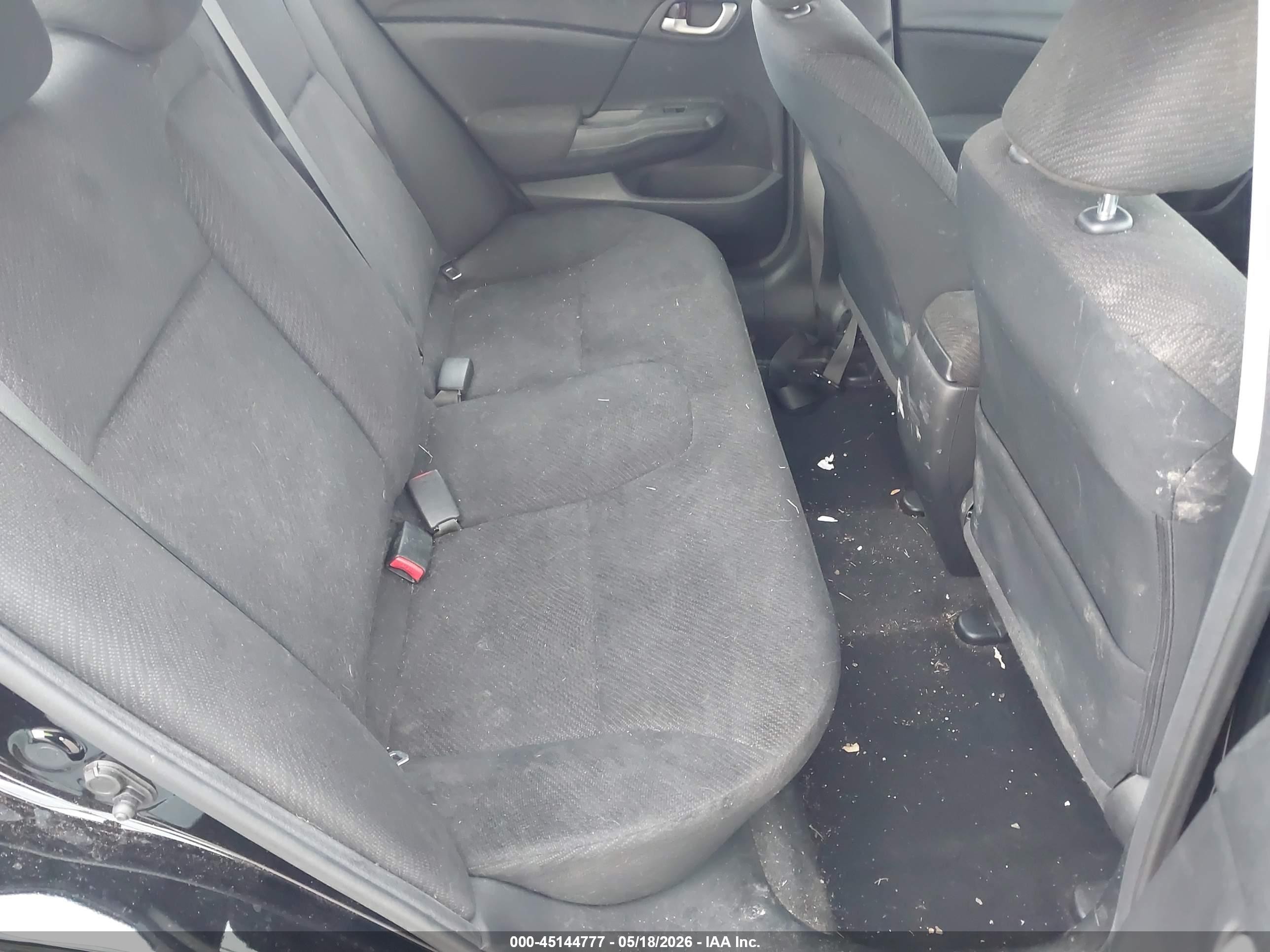 2013 Honda Civic Lx Black vin: 2HGFB2F59DH591578