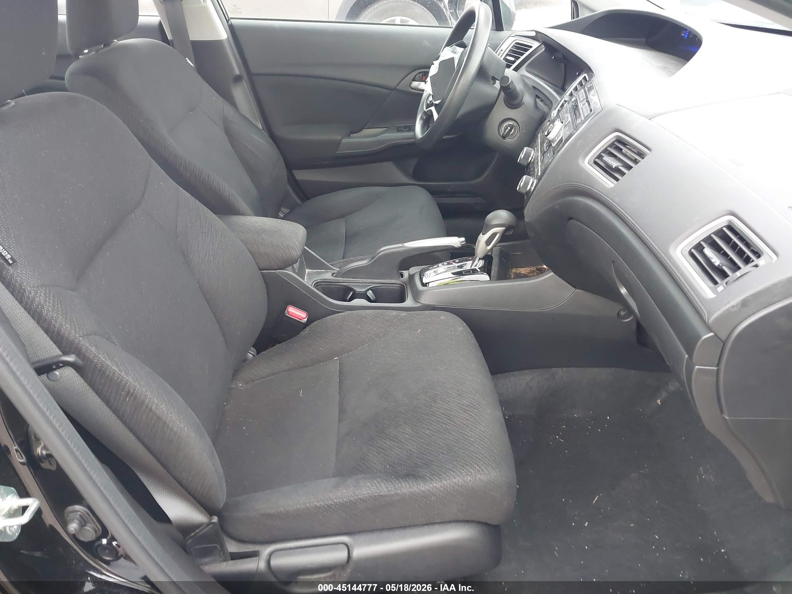 2013 Honda Civic Lx Black vin: 2HGFB2F59DH591578