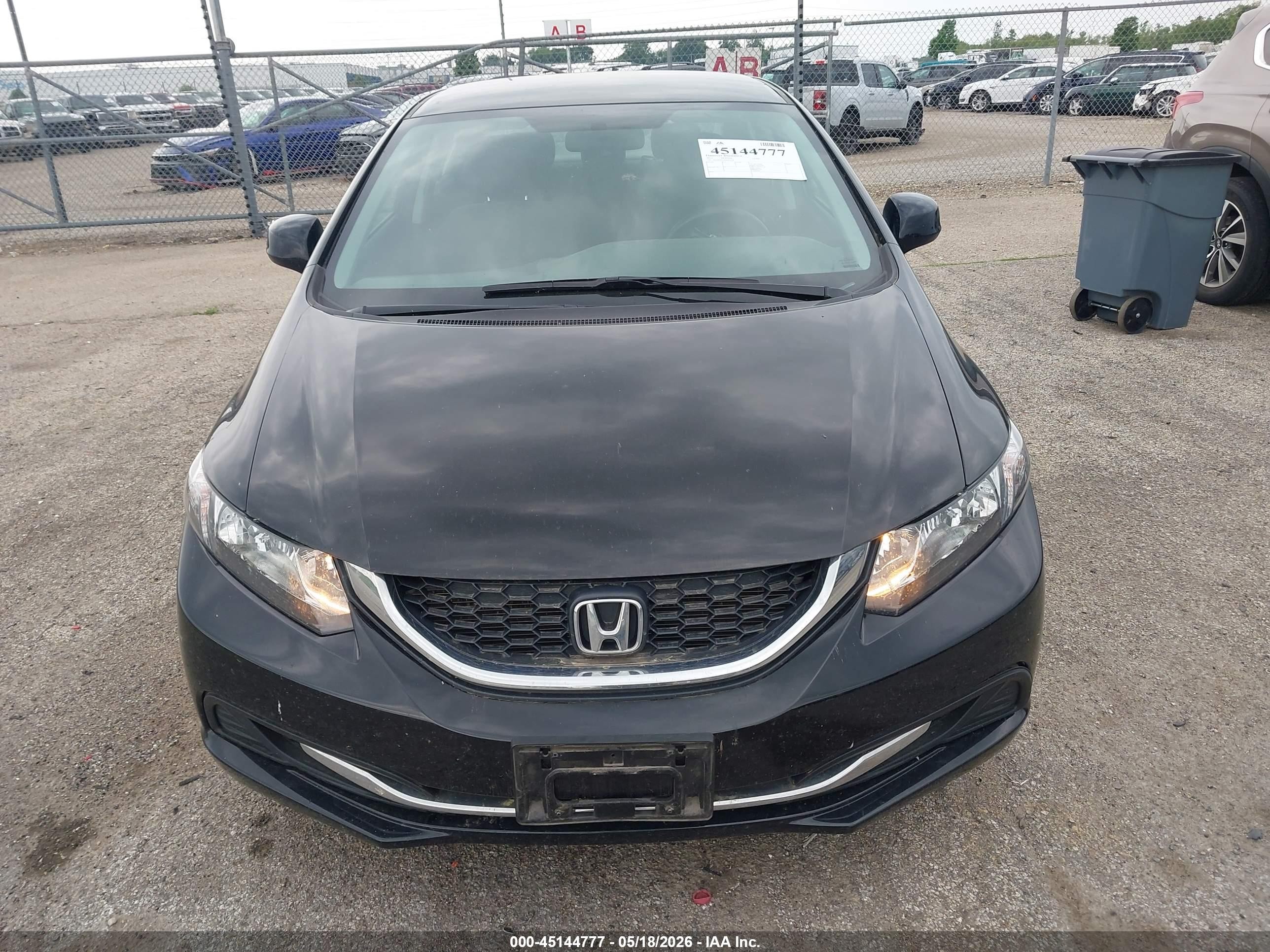 2013 Honda Civic Lx Black vin: 2HGFB2F59DH591578