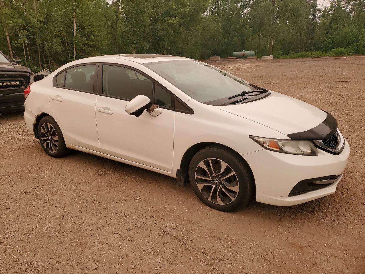2014 Honda Civic Lx White vin: 2HGFB2F59EH007987