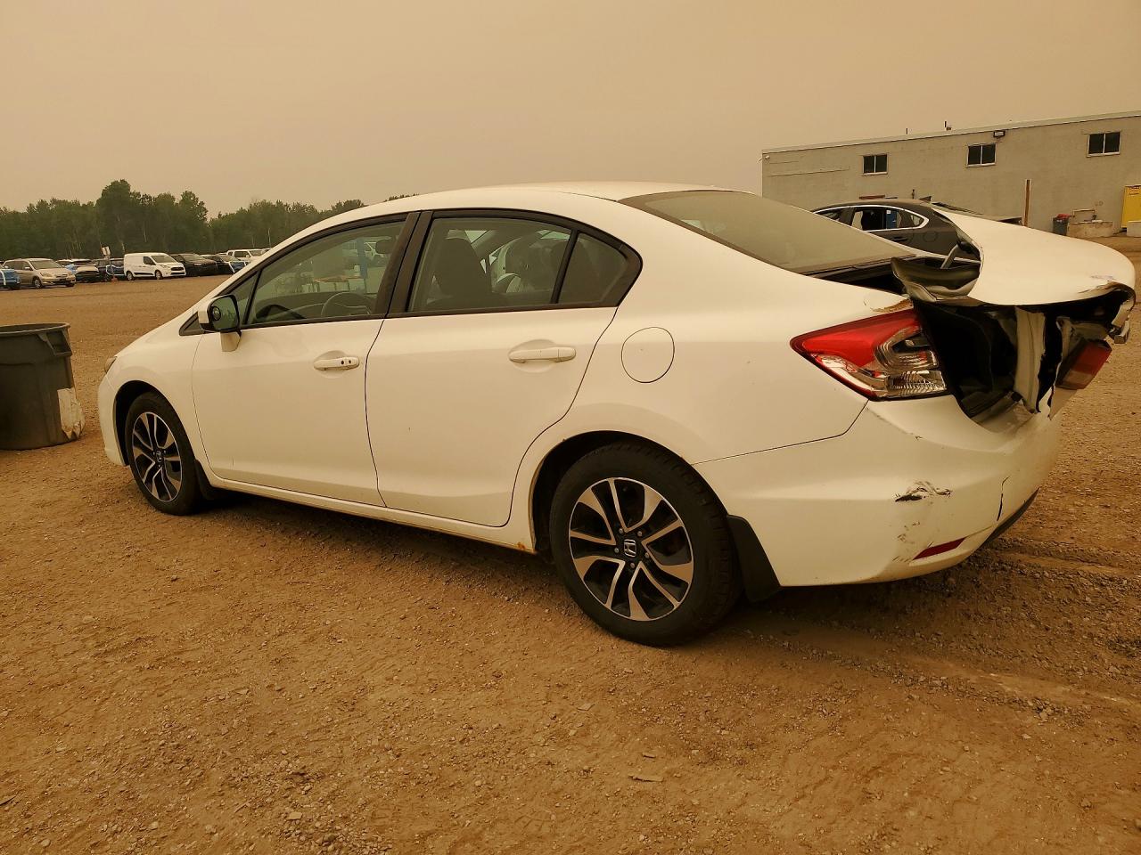 2014 Honda Civic Lx White vin: 2HGFB2F59EH007987