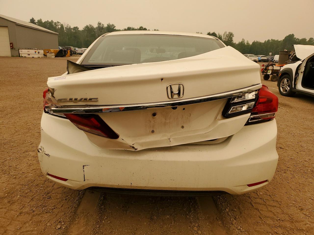 2014 Honda Civic Lx White vin: 2HGFB2F59EH007987