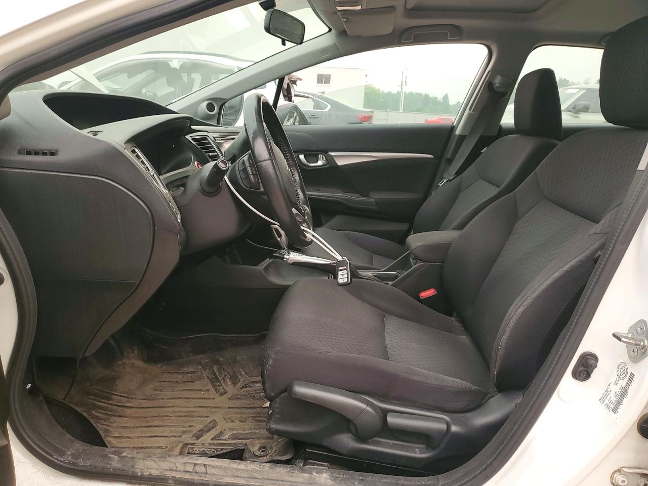 2014 Honda Civic Lx White vin: 2HGFB2F59EH007987
