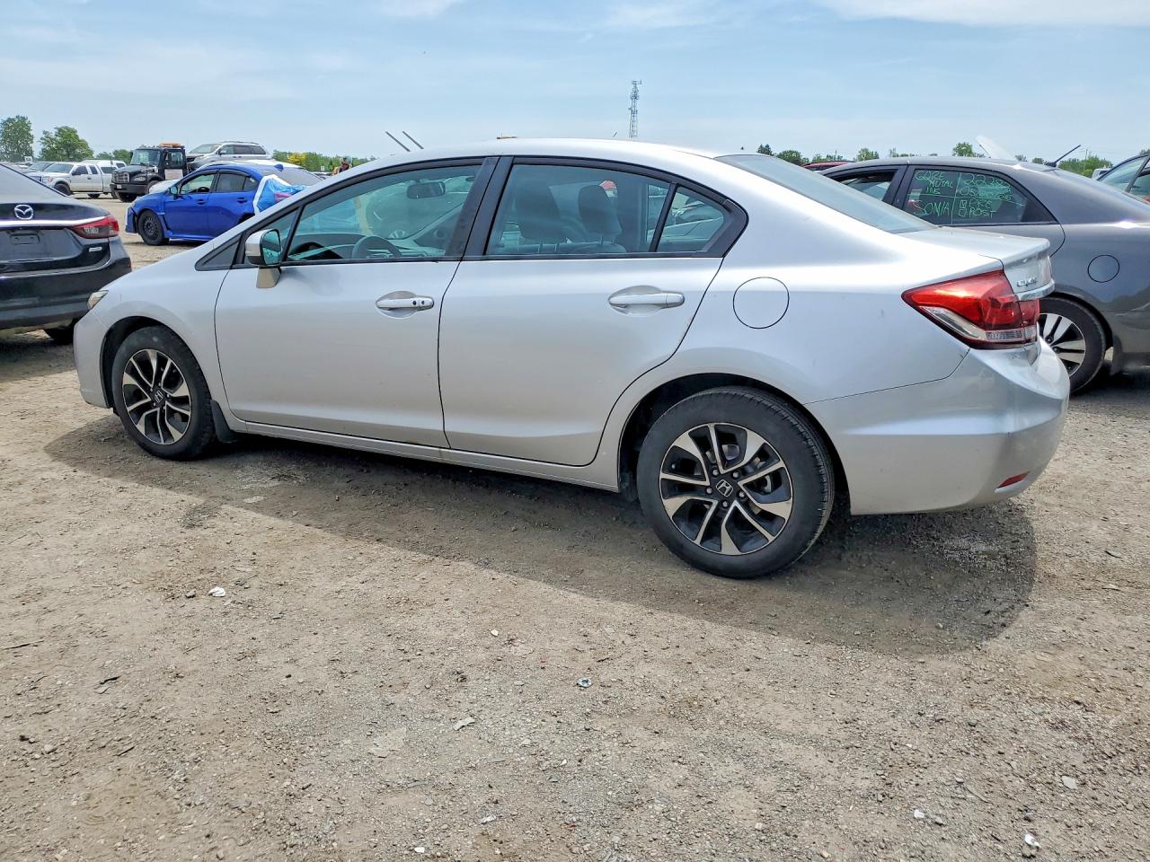 2014 Honda Civic Lx Silver vin: 2HGFB2F59EH011957