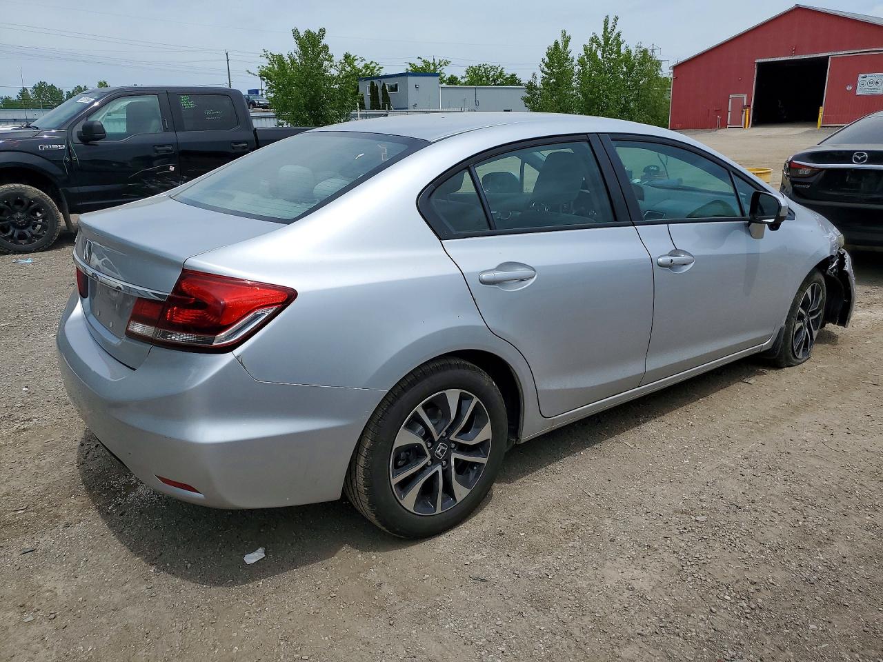 2014 Honda Civic Lx Silver vin: 2HGFB2F59EH011957