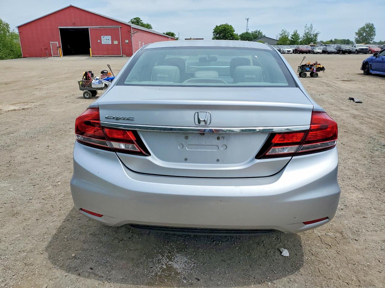 2014 Honda Civic Lx Silver vin: 2HGFB2F59EH011957