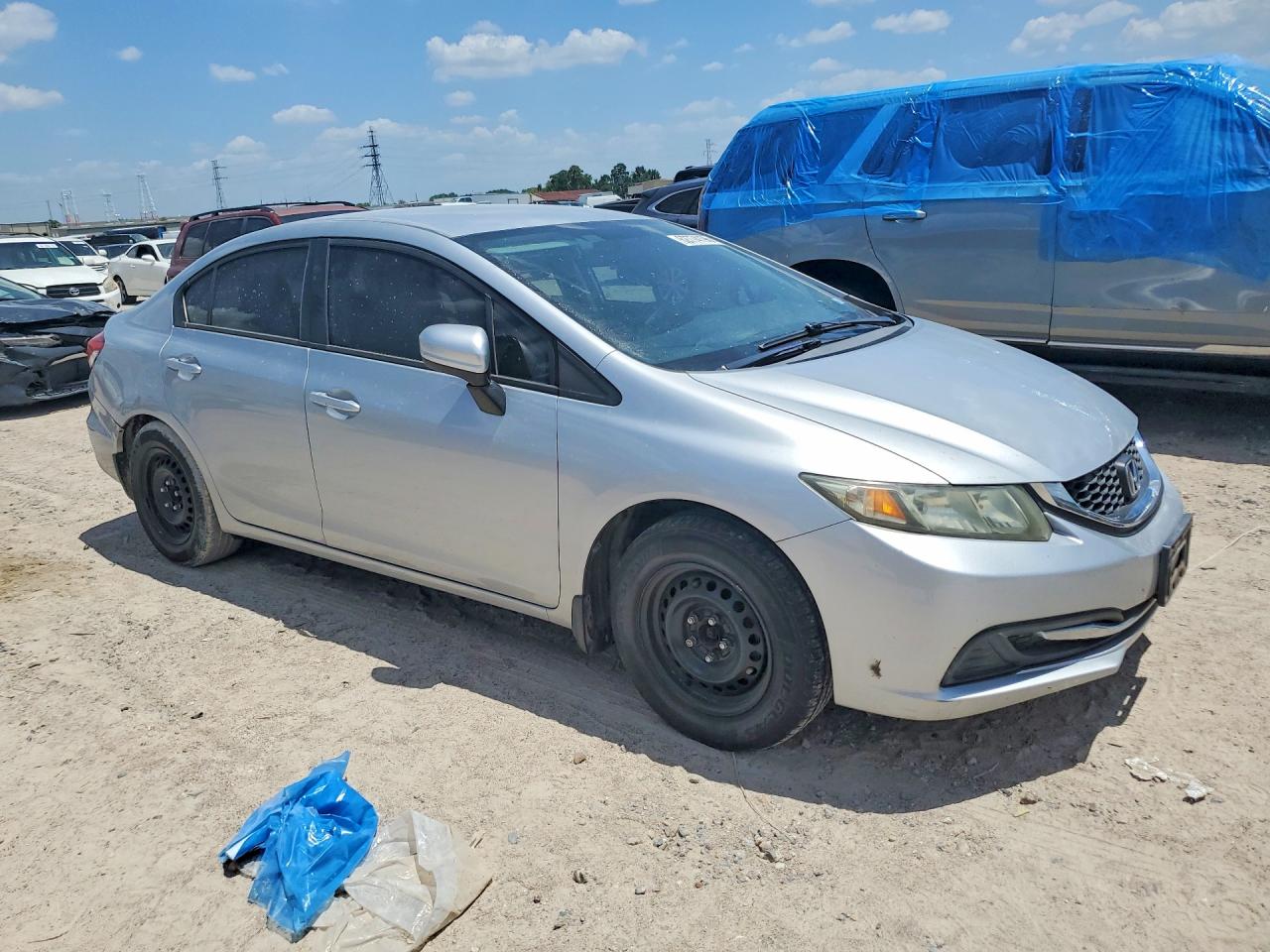 2014 Honda Civic Lx Silver vin: 2HGFB2F59EH508765