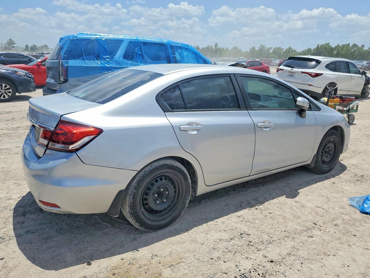 2014 Honda Civic Lx Silver vin: 2HGFB2F59EH508765