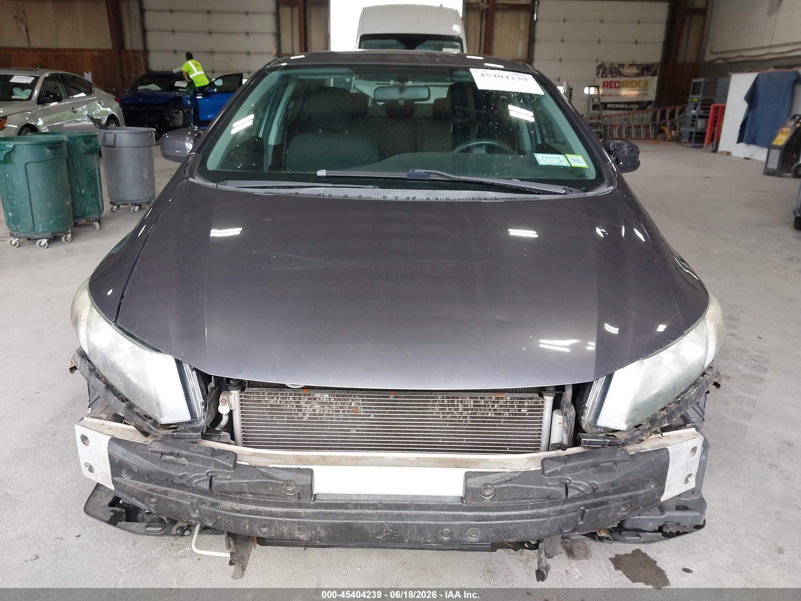 2014 Honda Civic Lx Gray vin: 2HGFB2F59EH513531