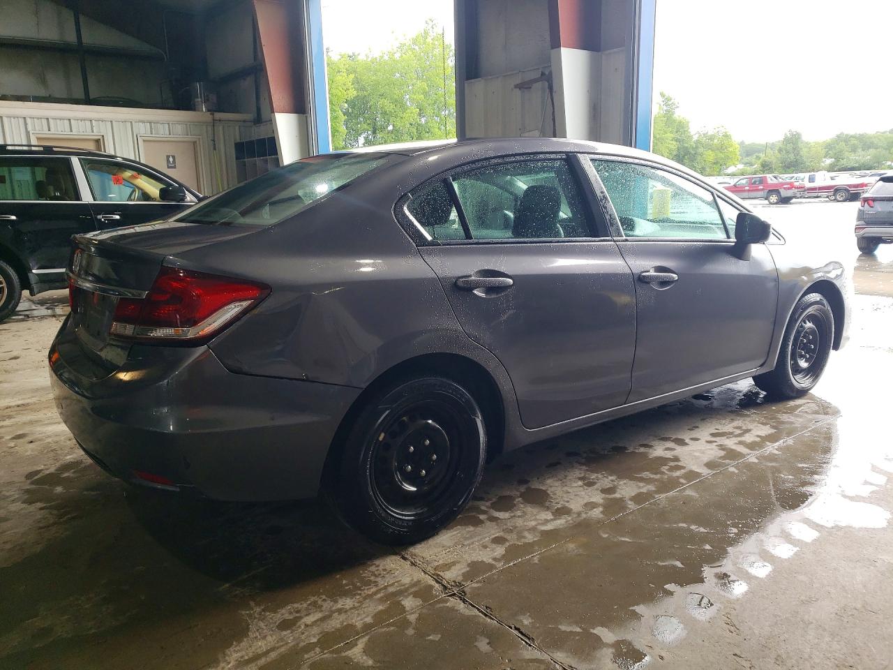 2014 Honda Civic Lx Gray vin: 2HGFB2F59EH516347