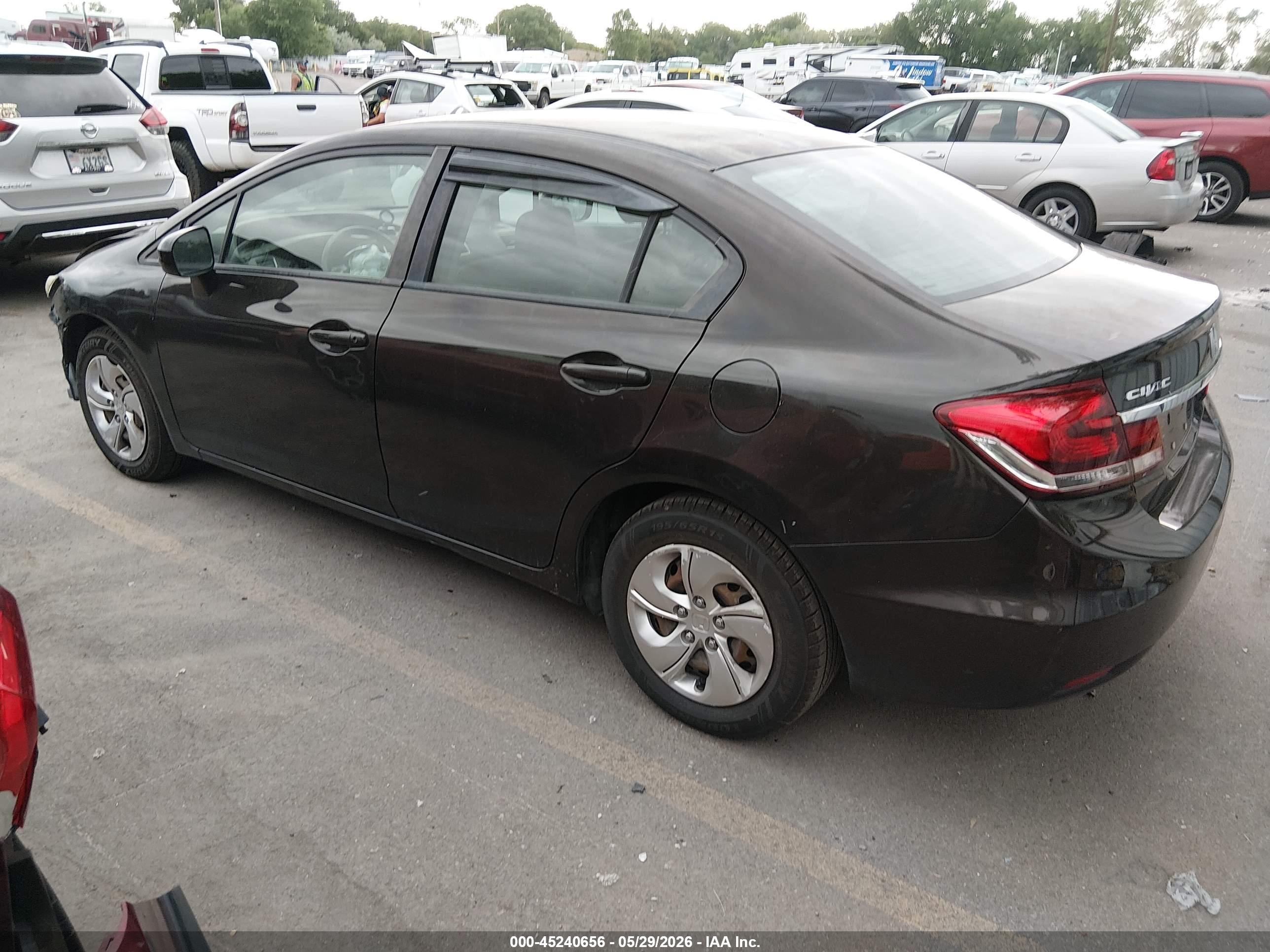 2014 Honda Civic Lx Black vin: 2HGFB2F59EH519572
