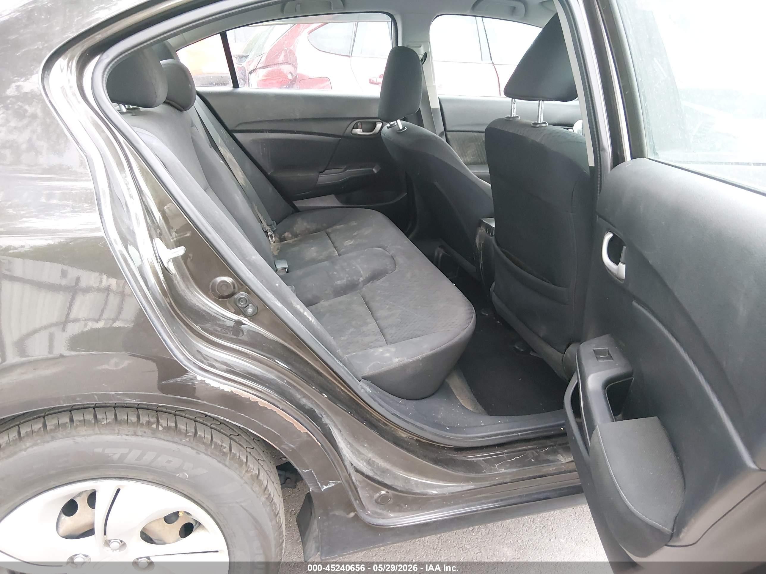 2014 Honda Civic Lx Black vin: 2HGFB2F59EH519572