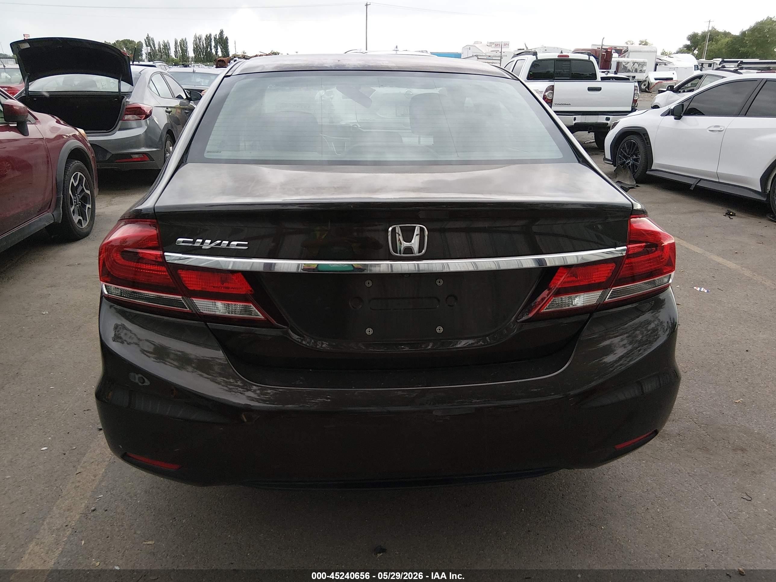2014 Honda Civic Lx Black vin: 2HGFB2F59EH519572