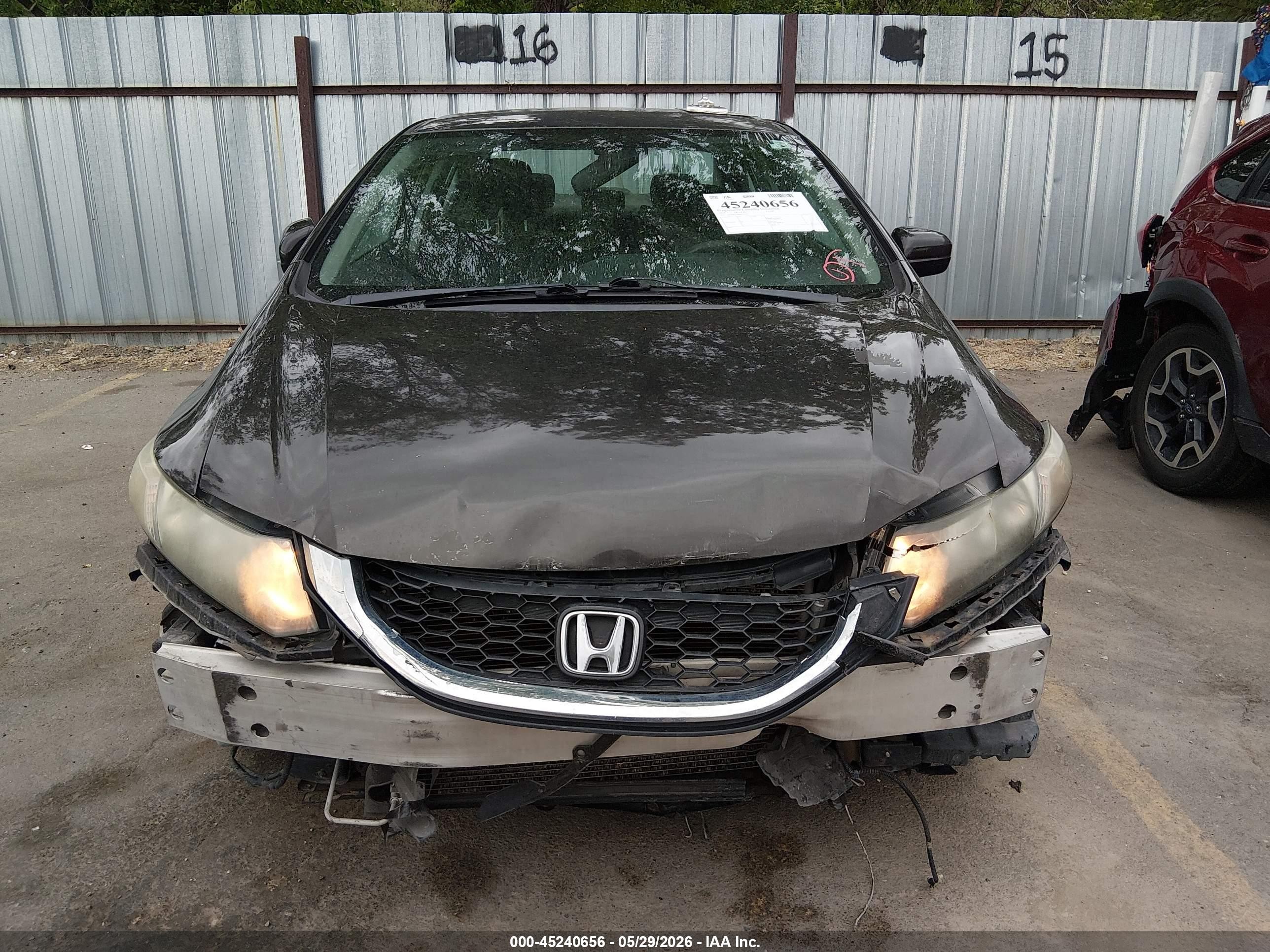 2014 Honda Civic Lx Black vin: 2HGFB2F59EH519572