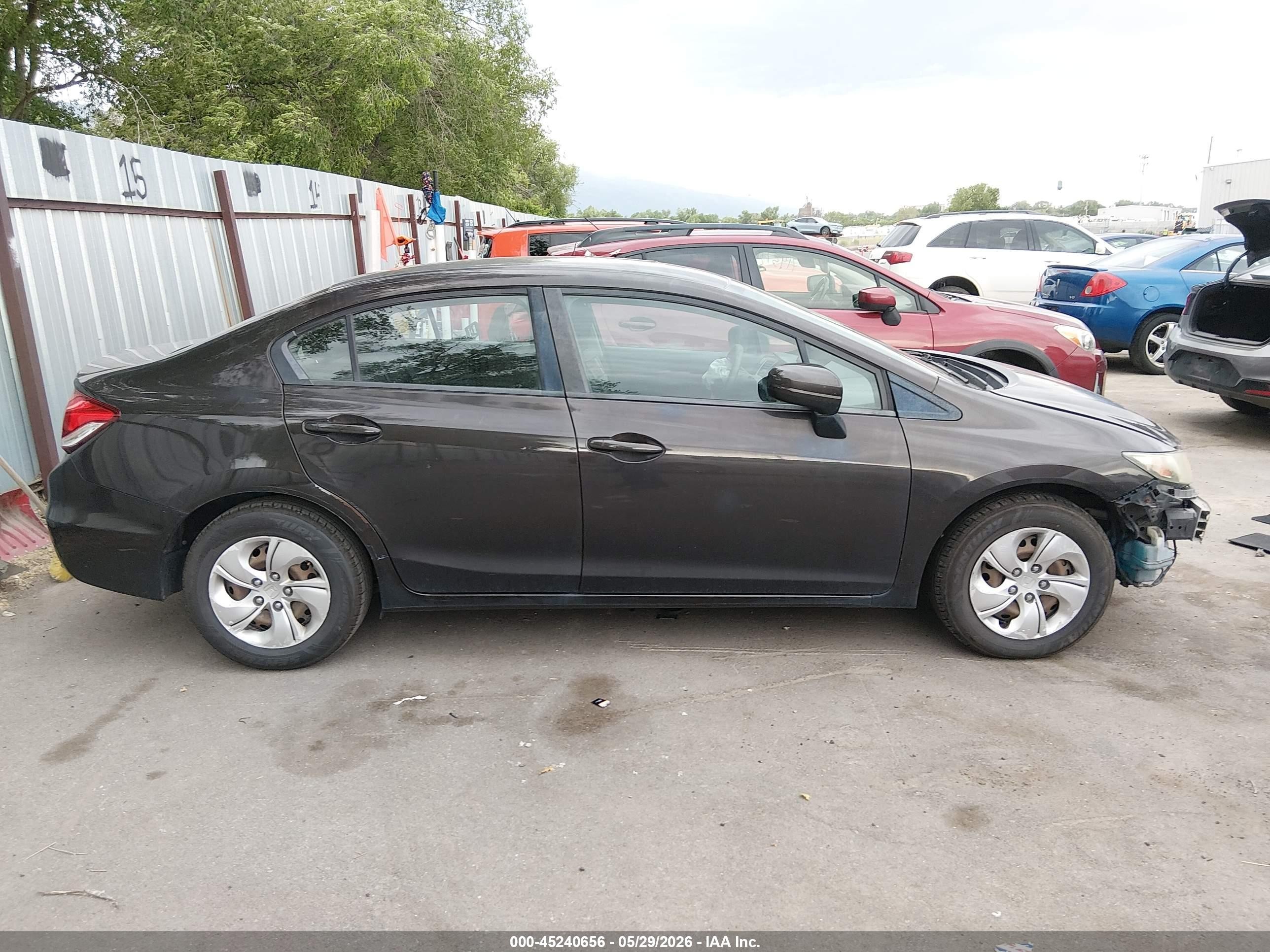 2014 Honda Civic Lx Black vin: 2HGFB2F59EH519572