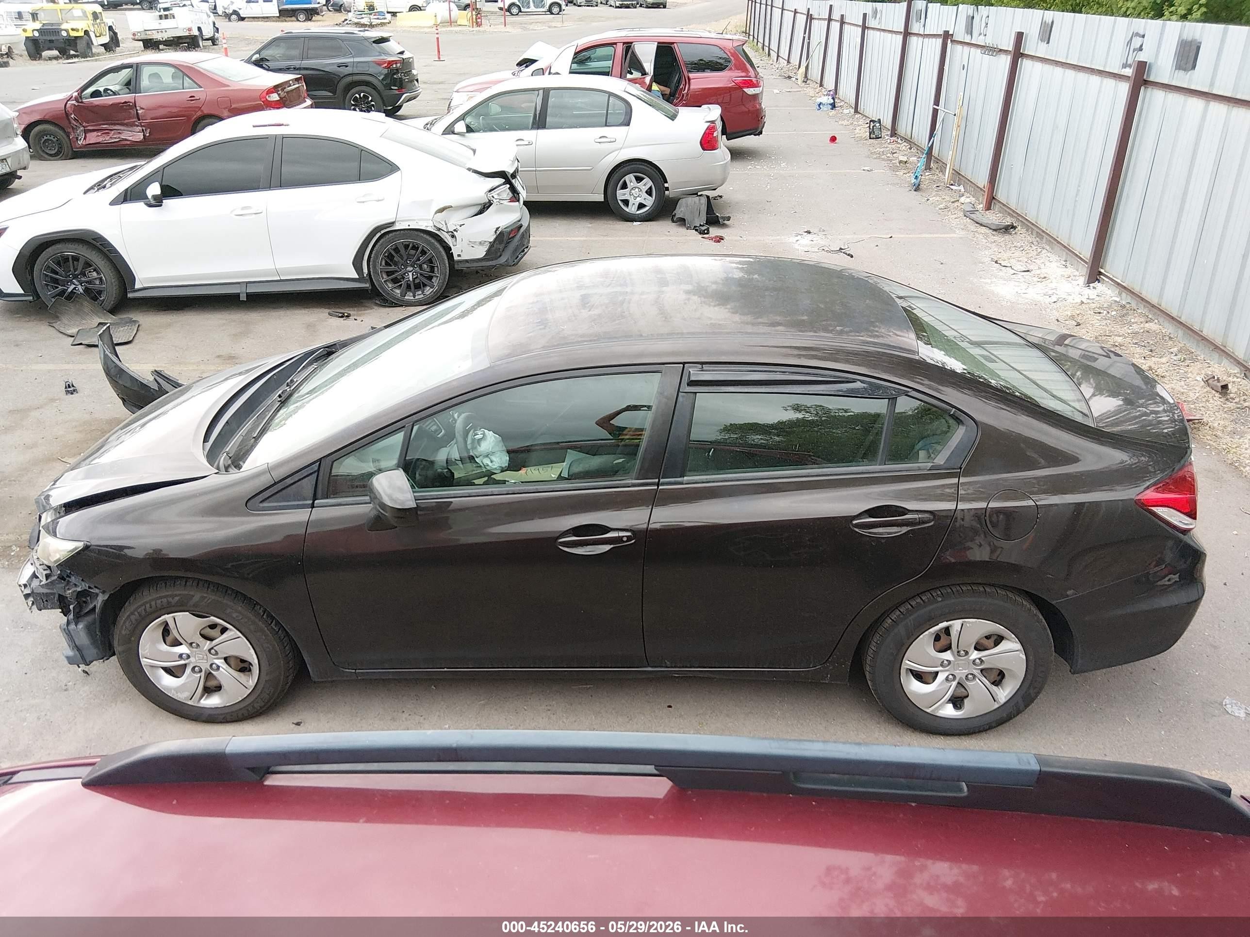 2014 Honda Civic Lx Black vin: 2HGFB2F59EH519572
