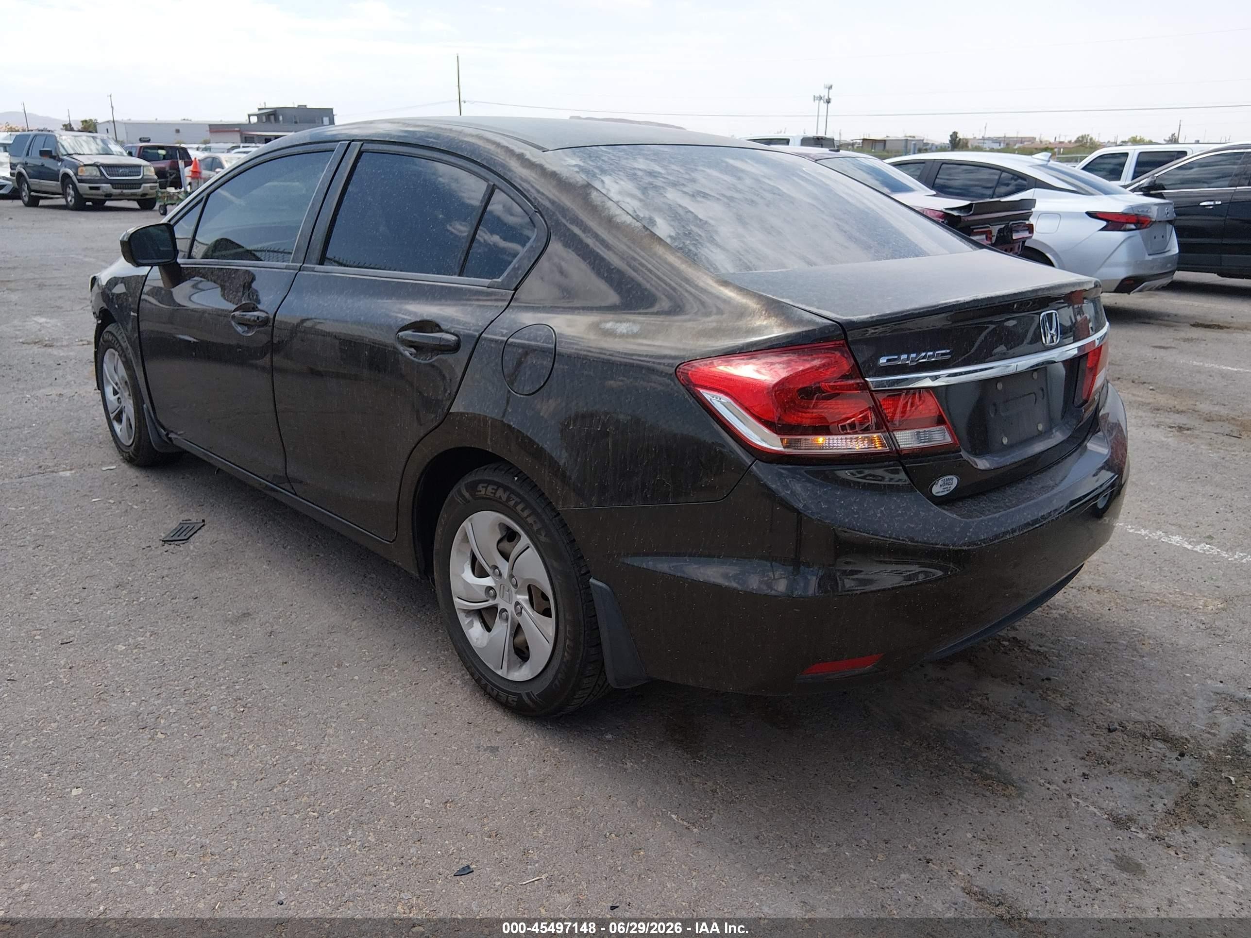 2014 Honda Civic Lx Черный vin: 2HGFB2F59EH522200