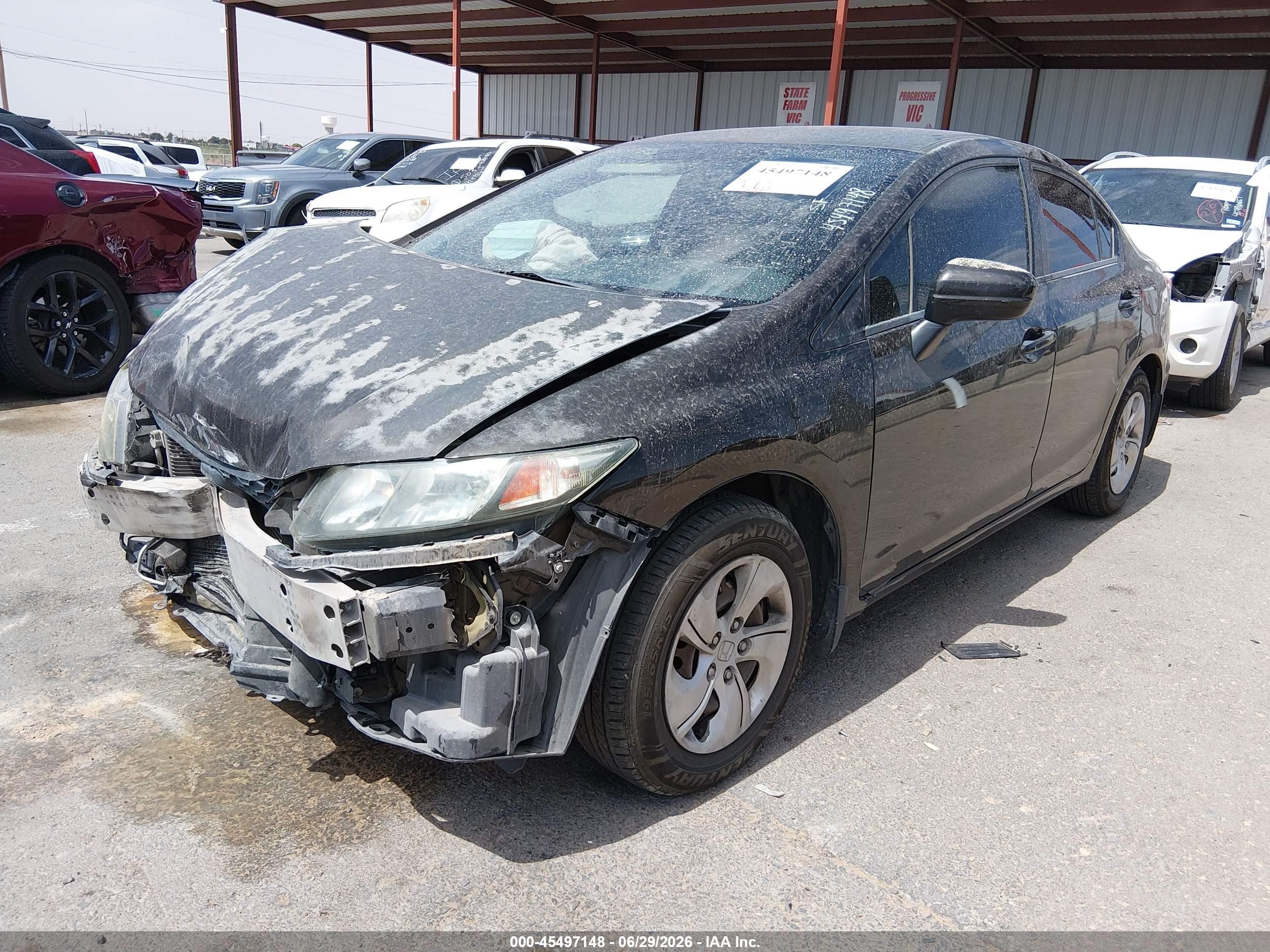 2014 Honda Civic Lx Черный vin: 2HGFB2F59EH522200