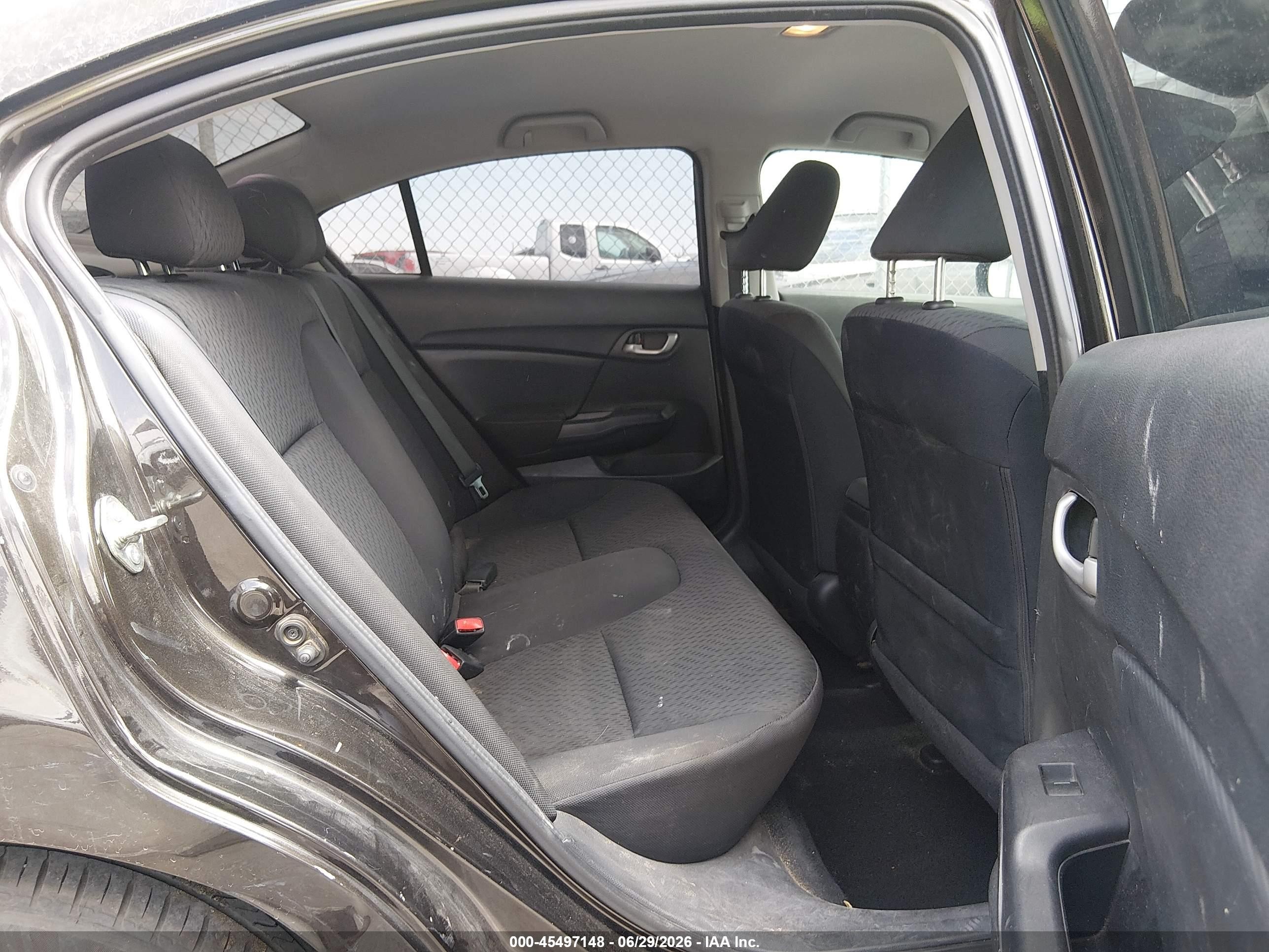 2014 Honda Civic Lx Черный vin: 2HGFB2F59EH522200
