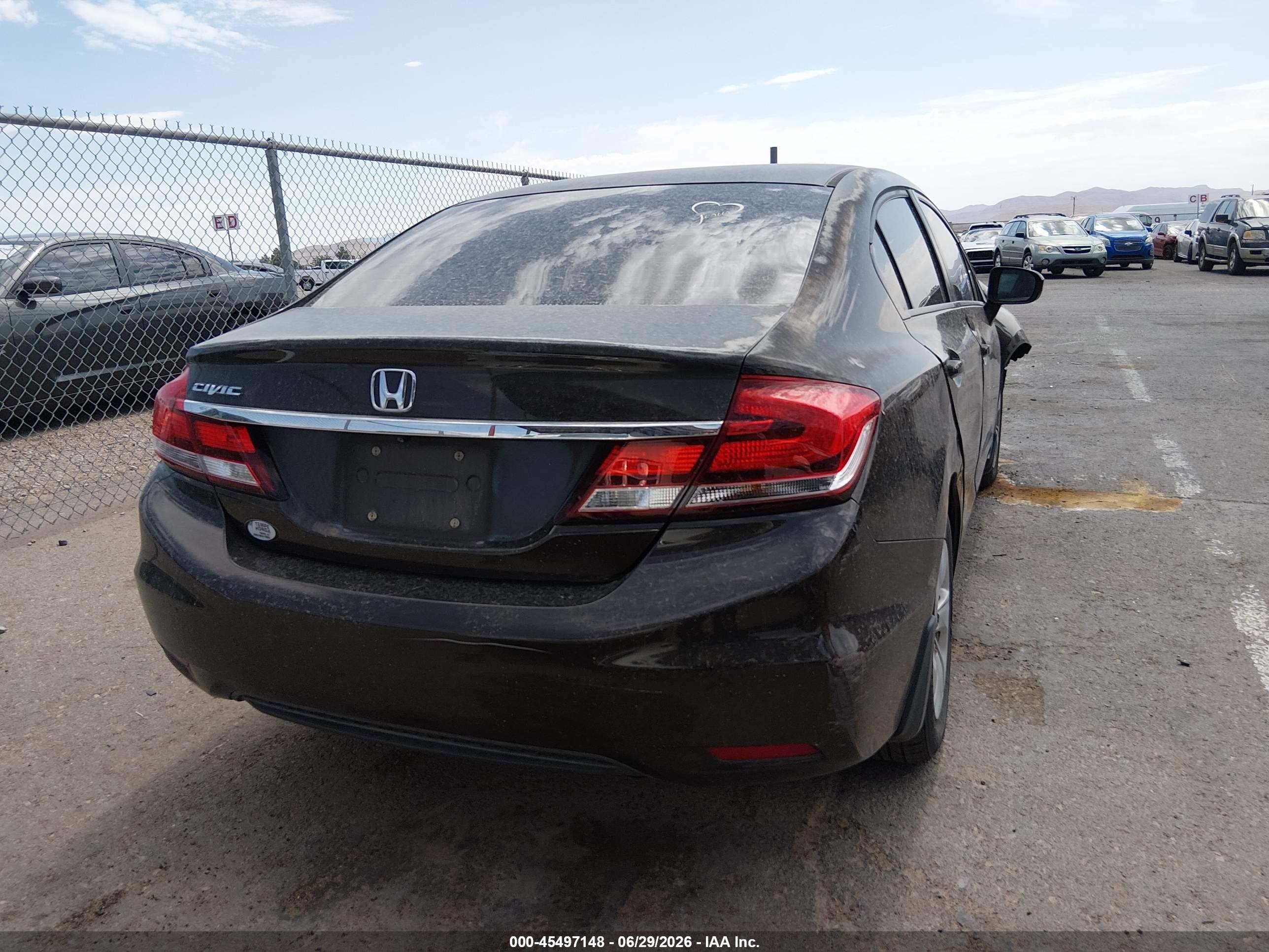2014 Honda Civic Lx Черный vin: 2HGFB2F59EH522200