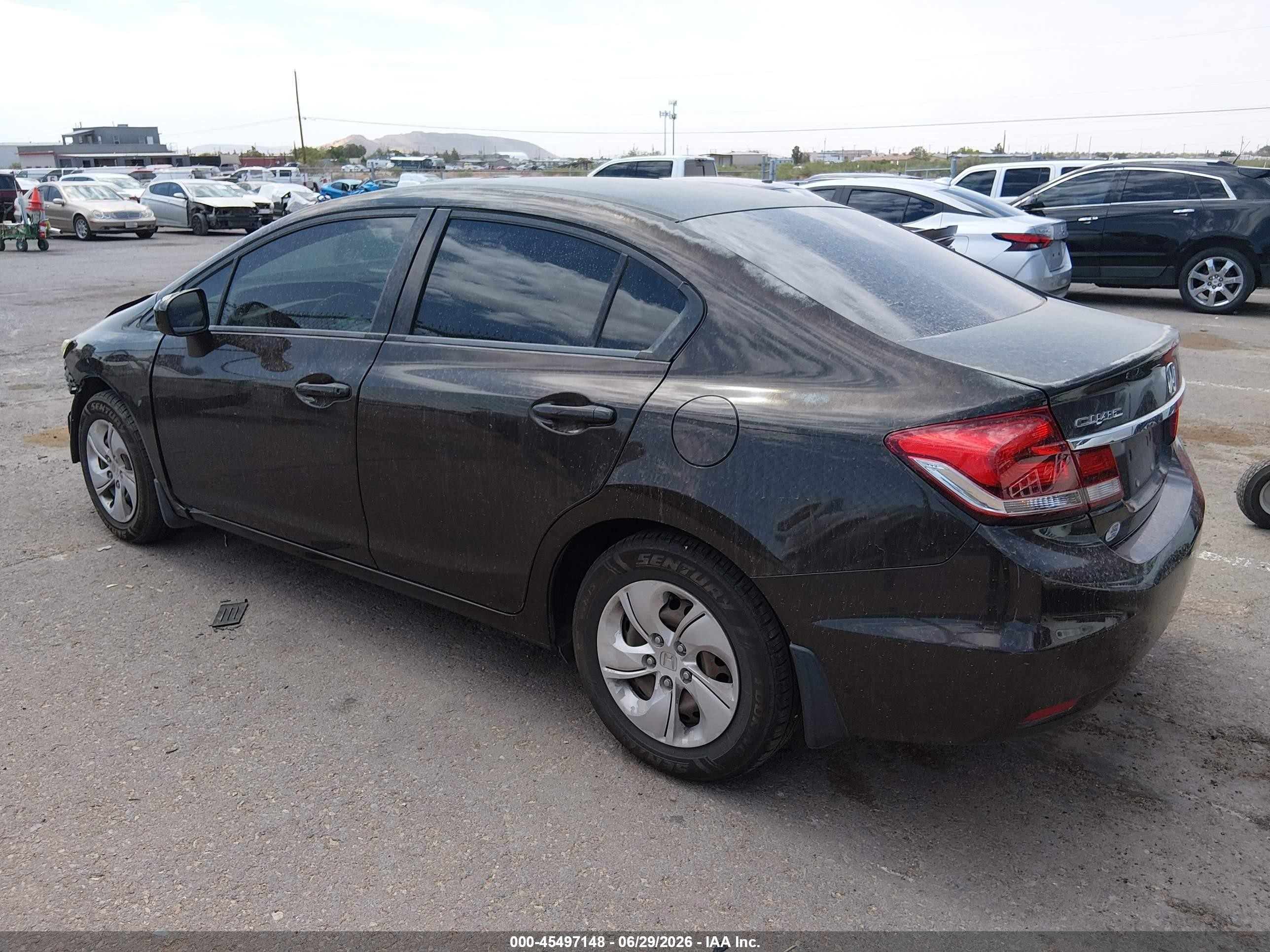 2014 Honda Civic Lx Черный vin: 2HGFB2F59EH522200