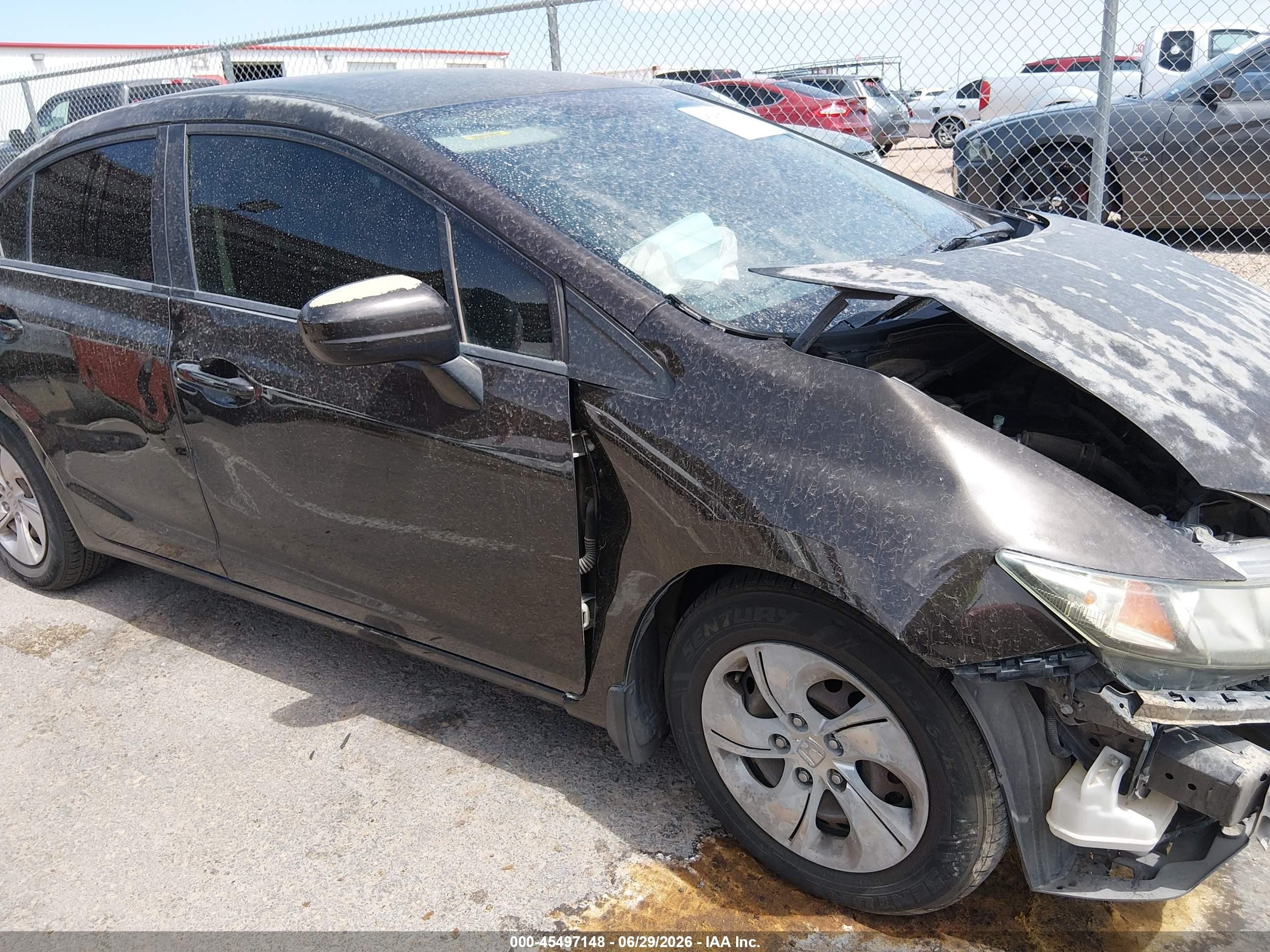 2014 Honda Civic Lx Черный vin: 2HGFB2F59EH522200