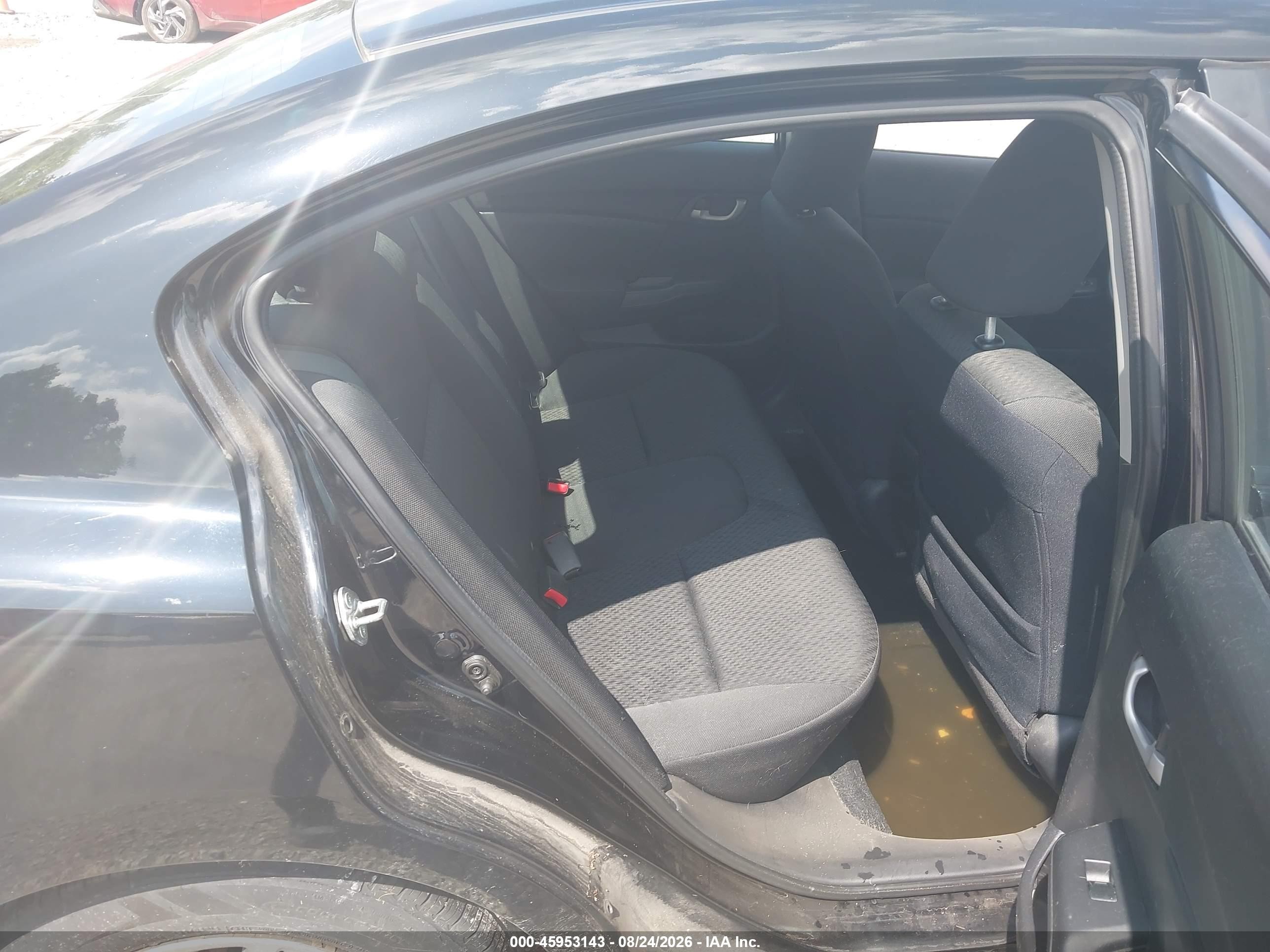 2014 Honda Civic Lx Black vin: 2HGFB2F59EH535528