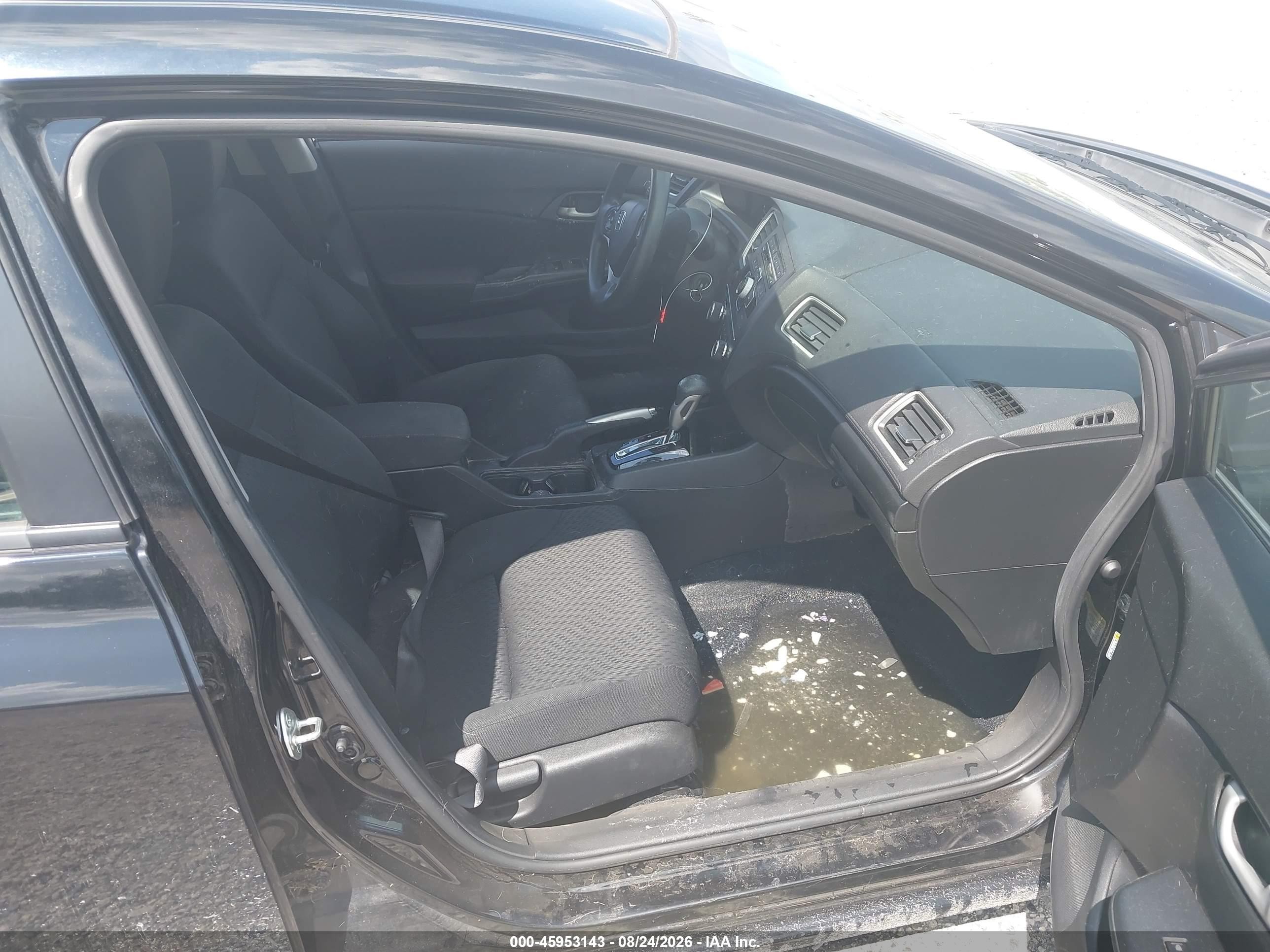 2014 Honda Civic Lx Black vin: 2HGFB2F59EH535528