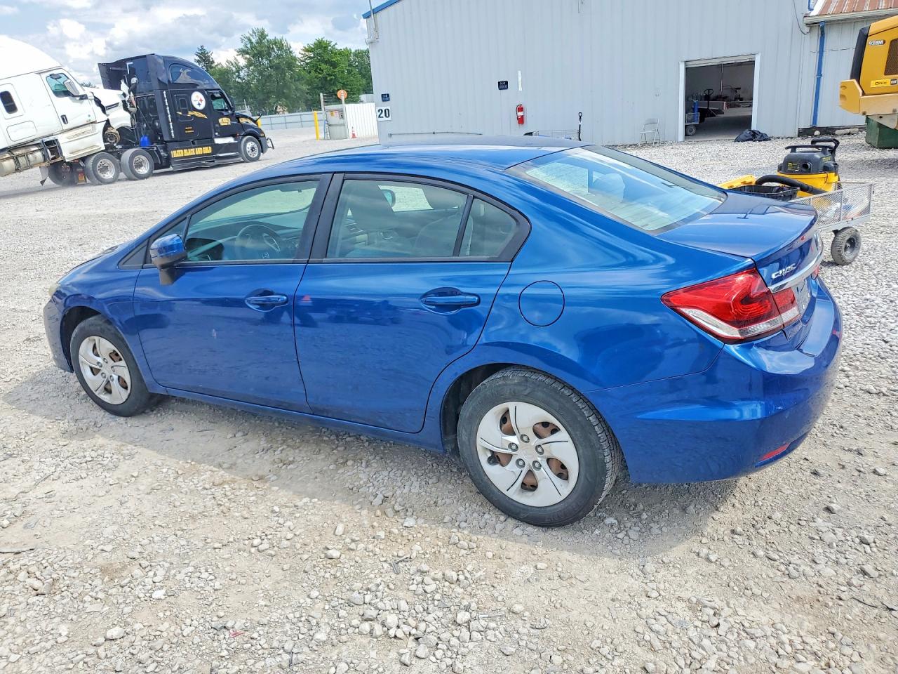 2014 Honda Civic Lx Blue vin: 2HGFB2F59EH535707