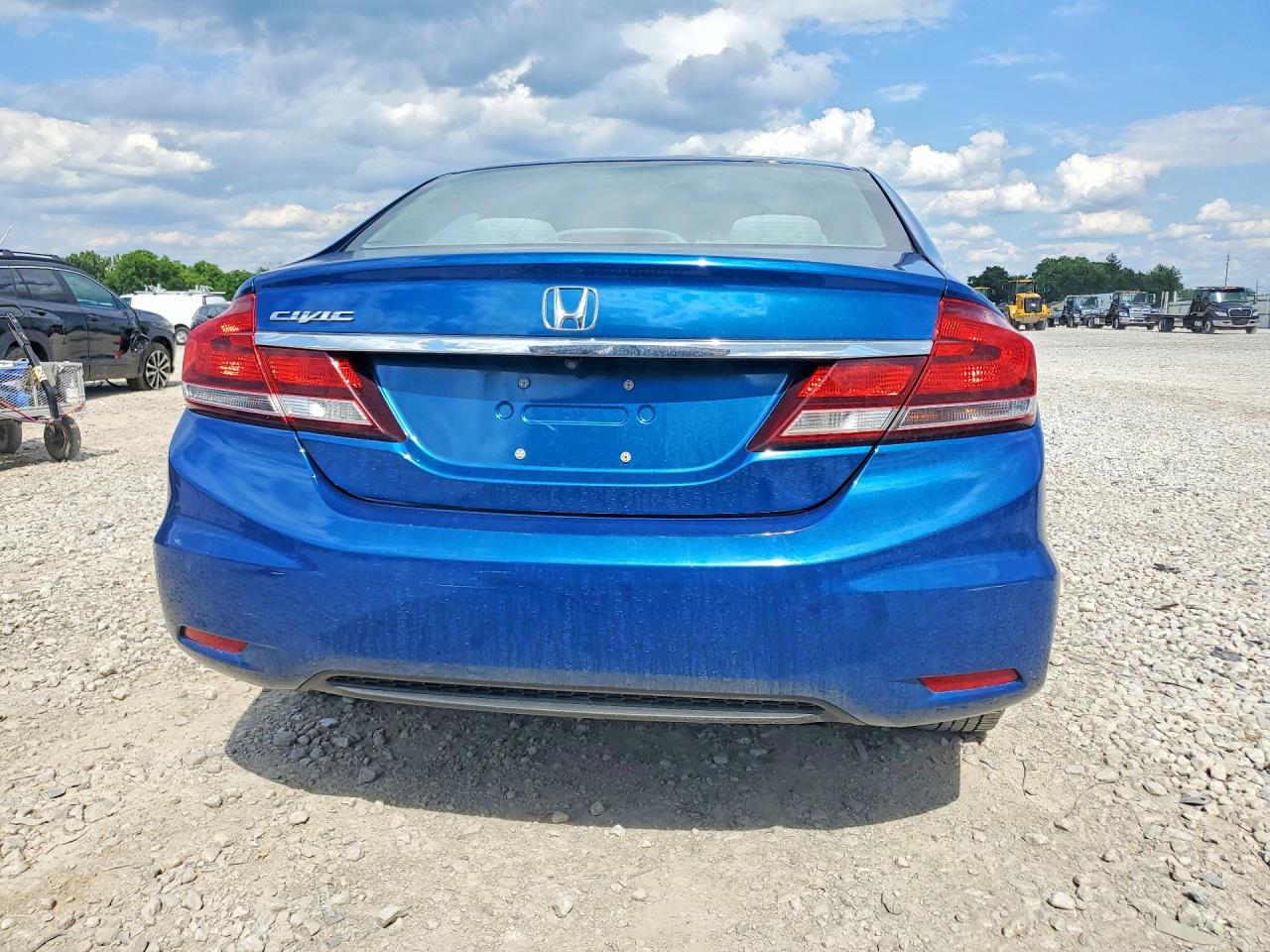 2014 Honda Civic Lx Blue vin: 2HGFB2F59EH535707