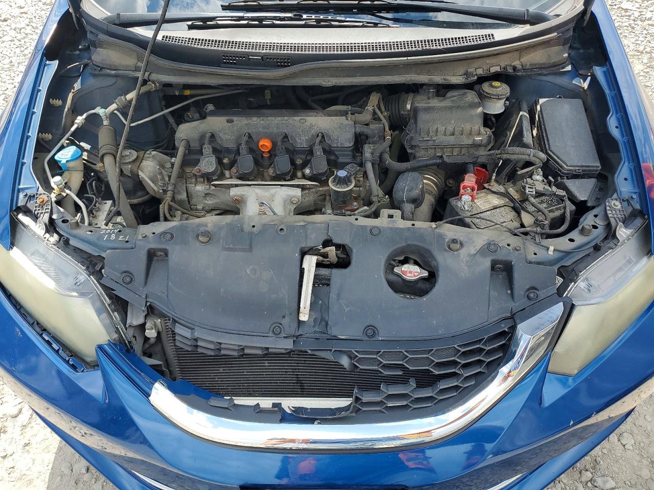2014 Honda Civic Lx Blue vin: 2HGFB2F59EH535707