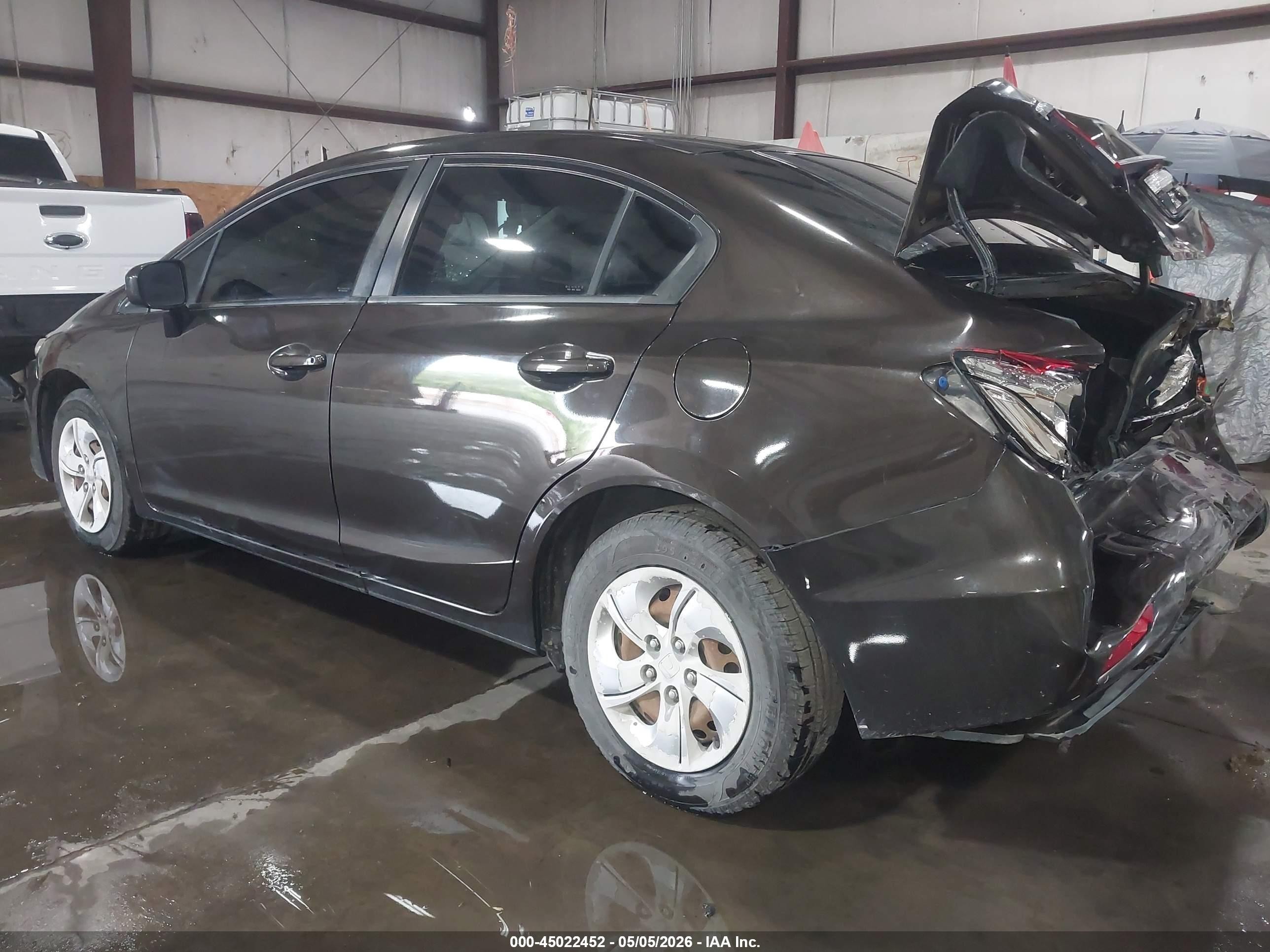 2014 Honda Civic Lx Brown vin: 2HGFB2F59EH539725