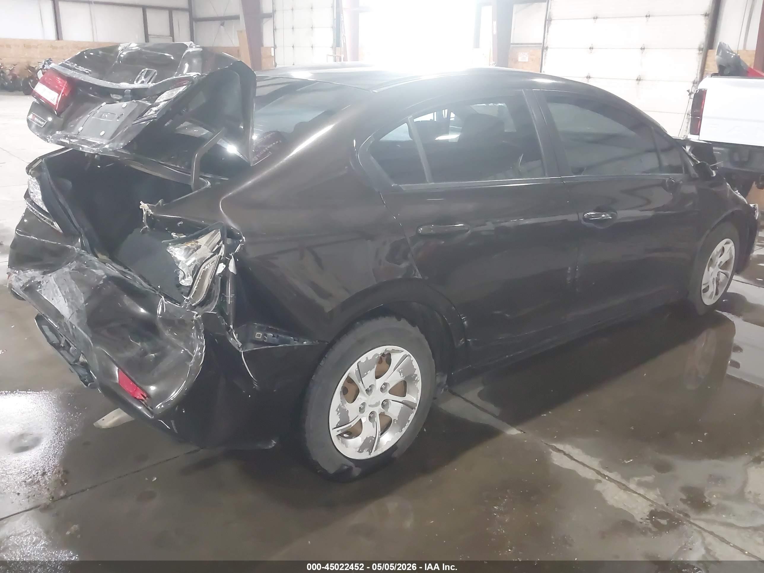 2014 Honda Civic Lx Brown vin: 2HGFB2F59EH539725