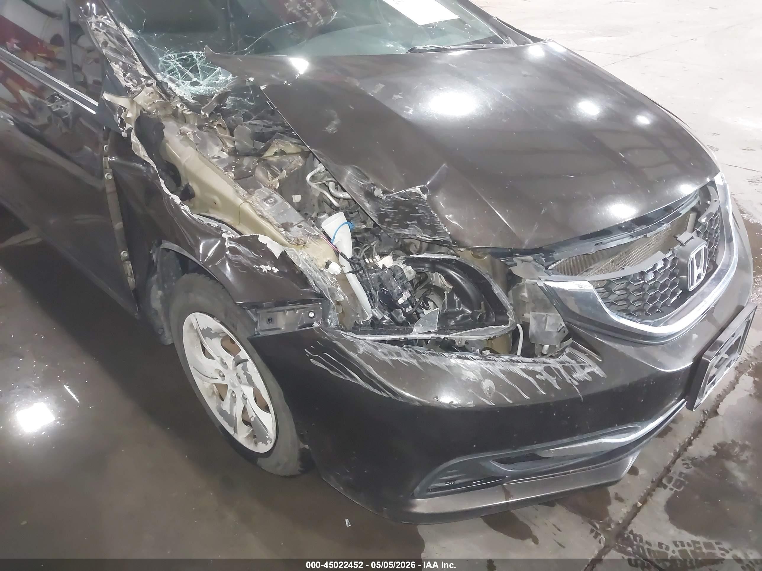 2014 Honda Civic Lx Brown vin: 2HGFB2F59EH539725