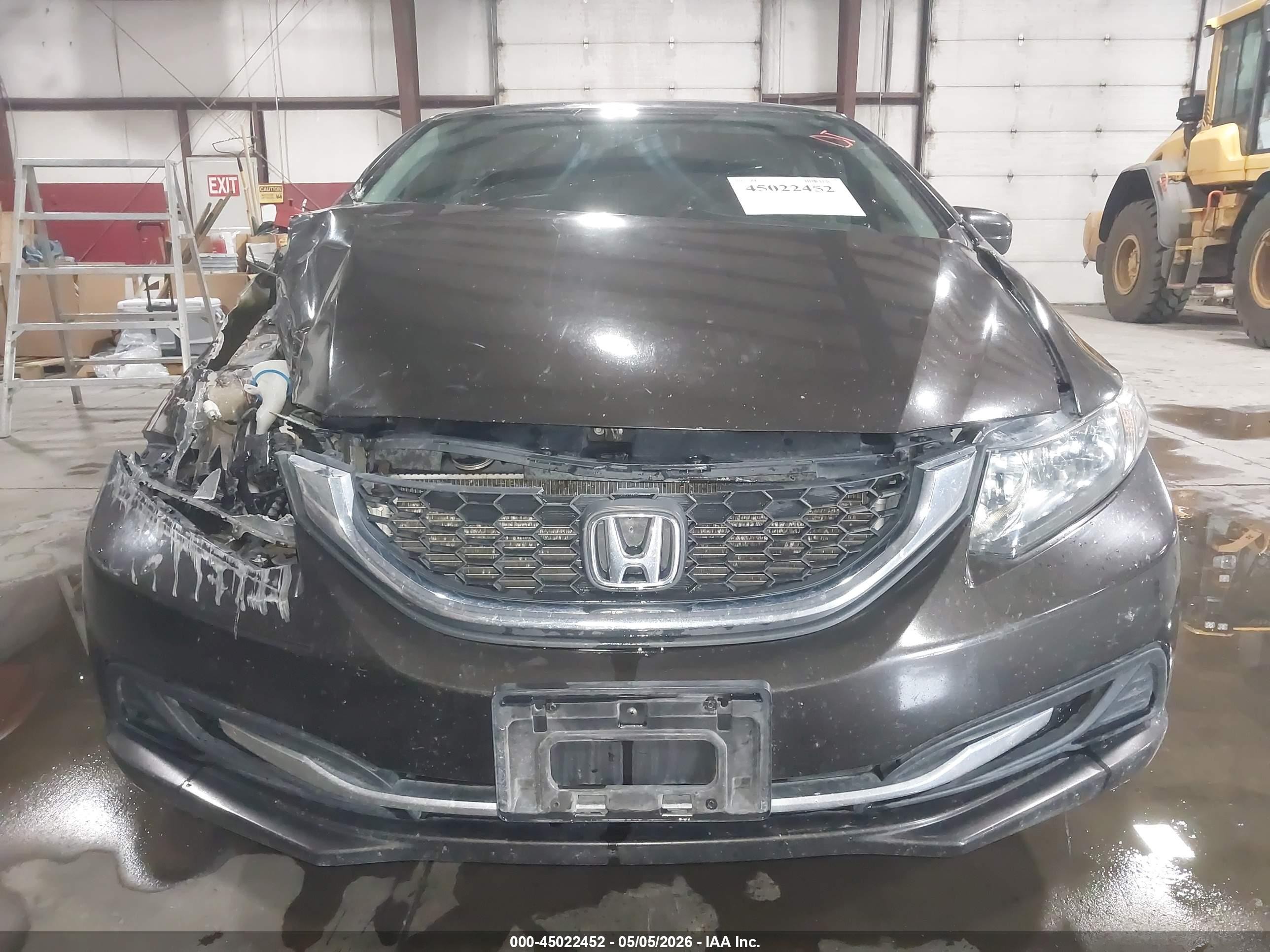 2014 Honda Civic Lx Brown vin: 2HGFB2F59EH539725