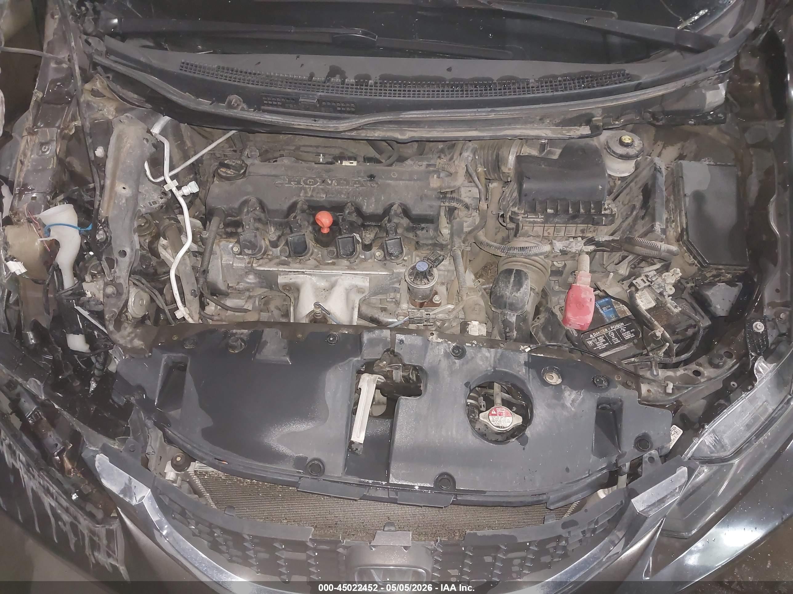 2014 Honda Civic Lx Brown vin: 2HGFB2F59EH539725