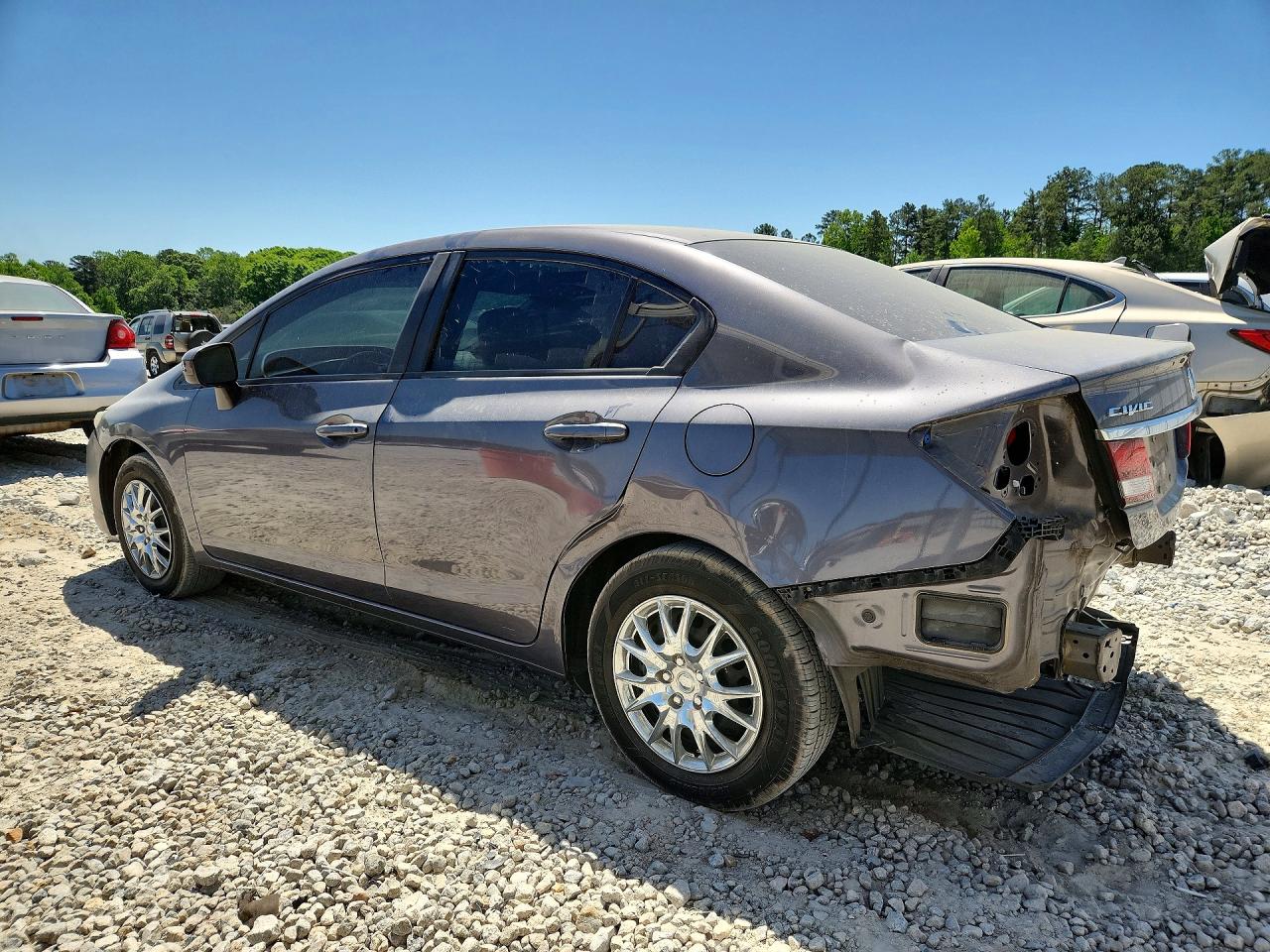 2014 Honda Civic Lx Gray vin: 2HGFB2F59EH540342