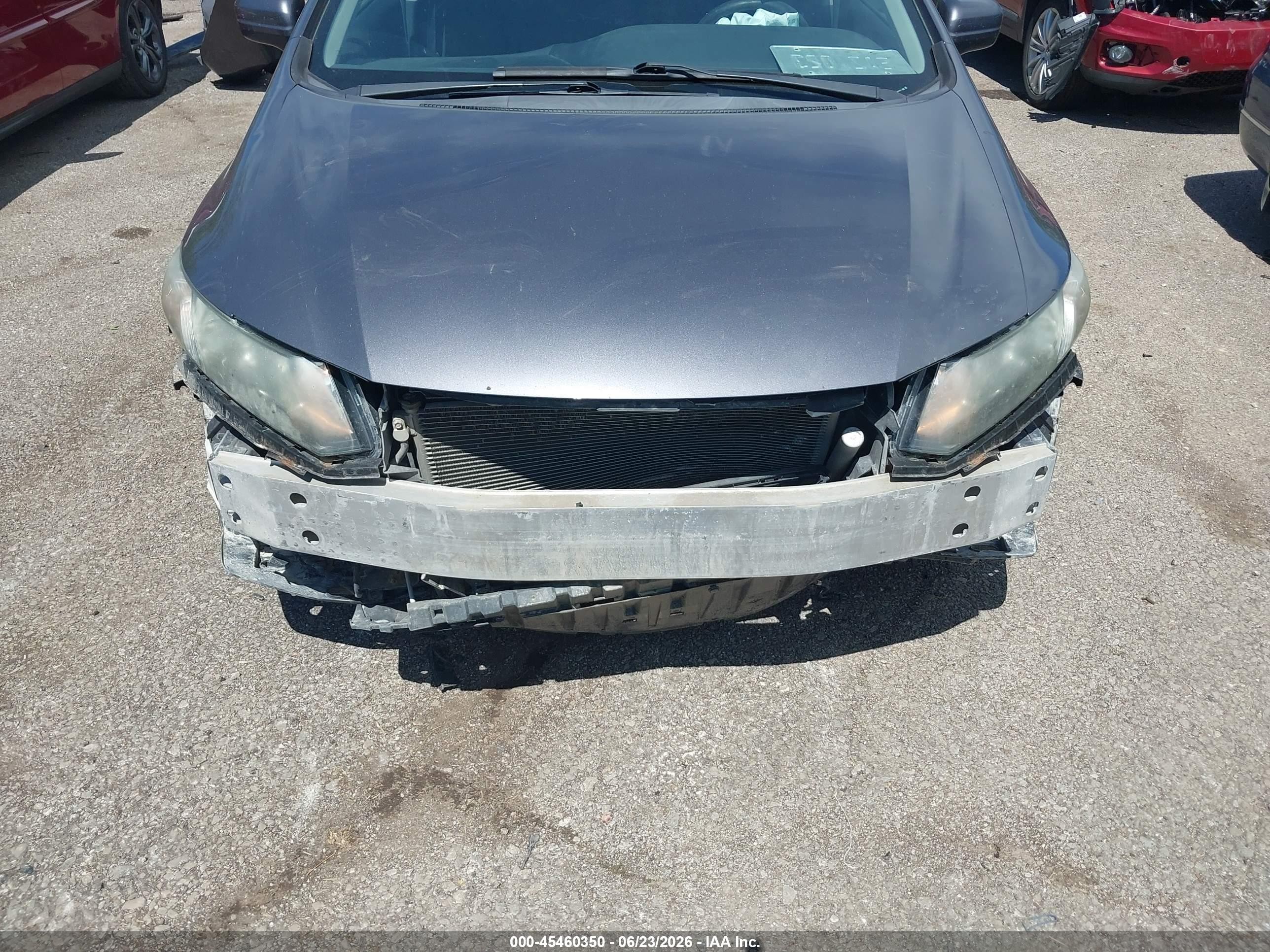 2014 Honda Civic Lx Gray vin: 2HGFB2F59EH540695