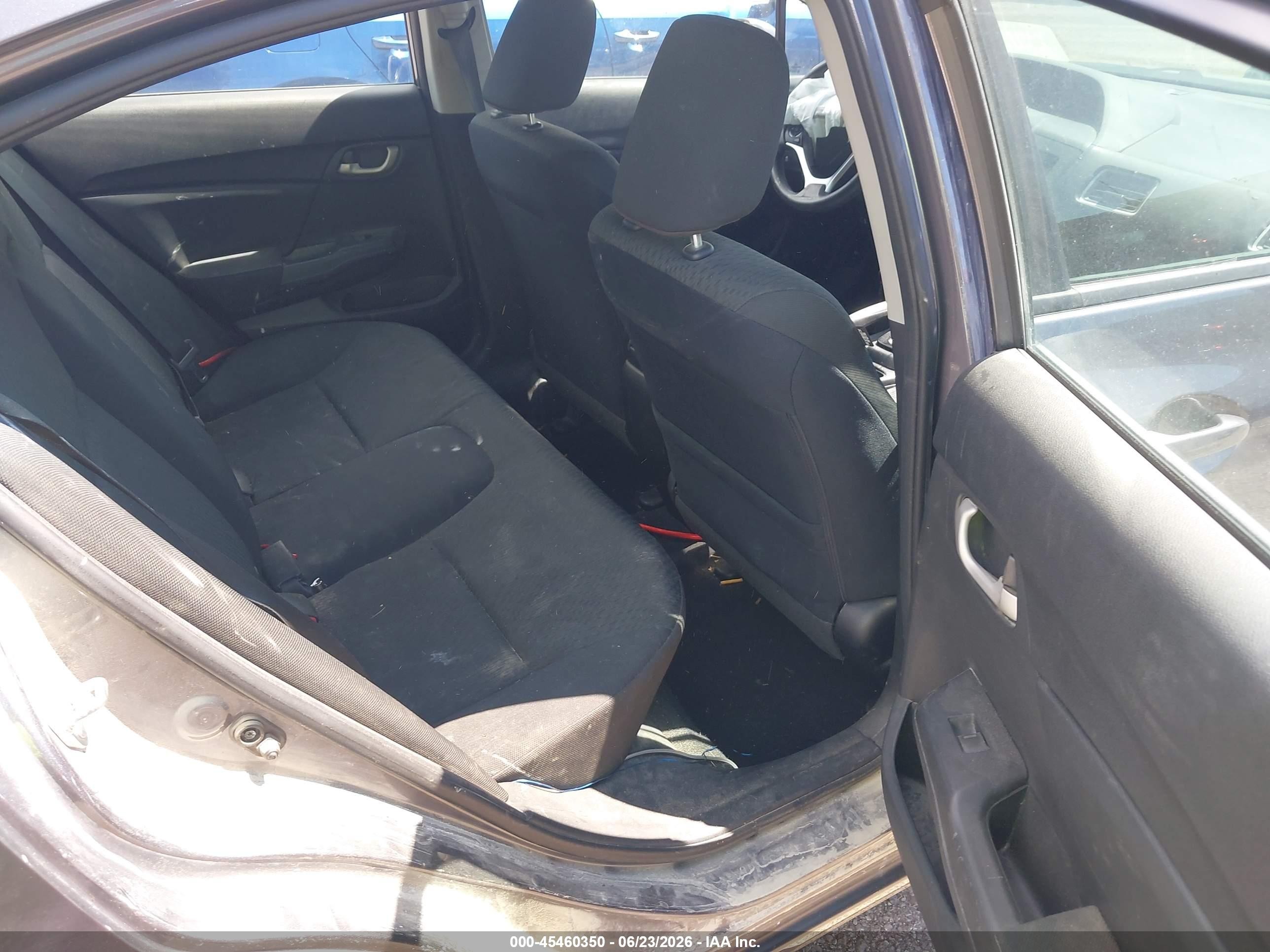 2014 Honda Civic Lx Gray vin: 2HGFB2F59EH540695