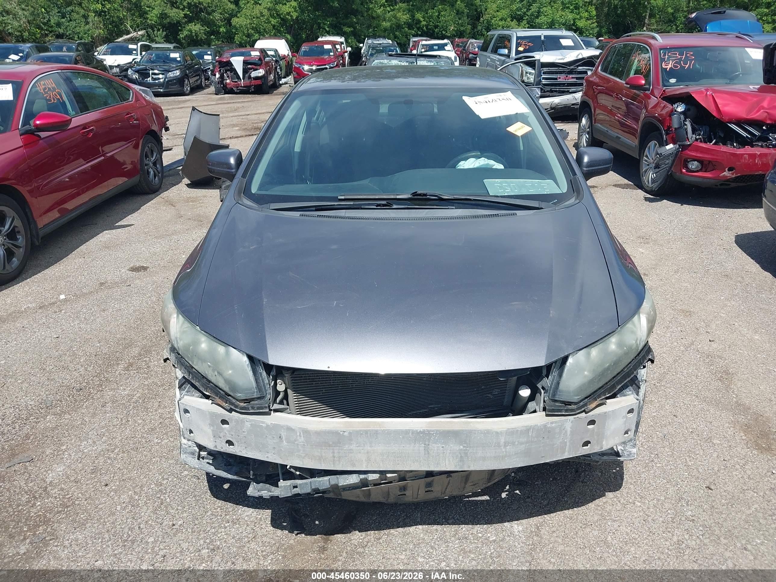 2014 Honda Civic Lx Gray vin: 2HGFB2F59EH540695