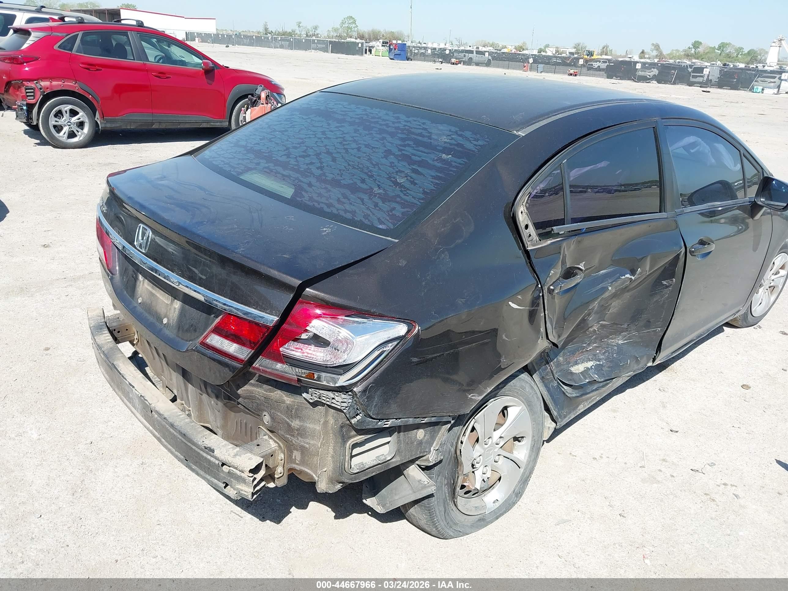 2014 Honda Civic Lx Brown vin: 2HGFB2F59EH548313