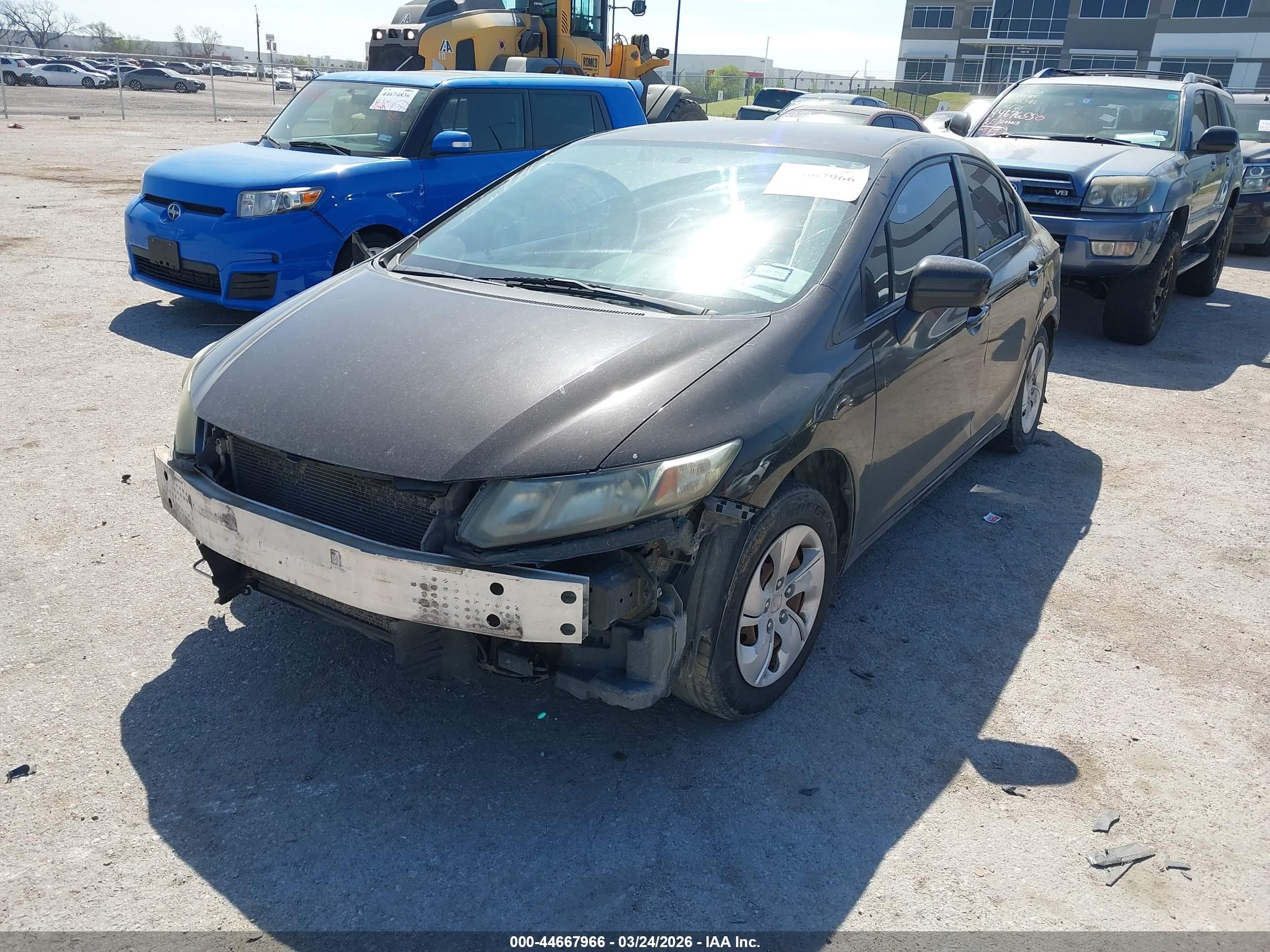 2014 Honda Civic Lx Brown vin: 2HGFB2F59EH548313