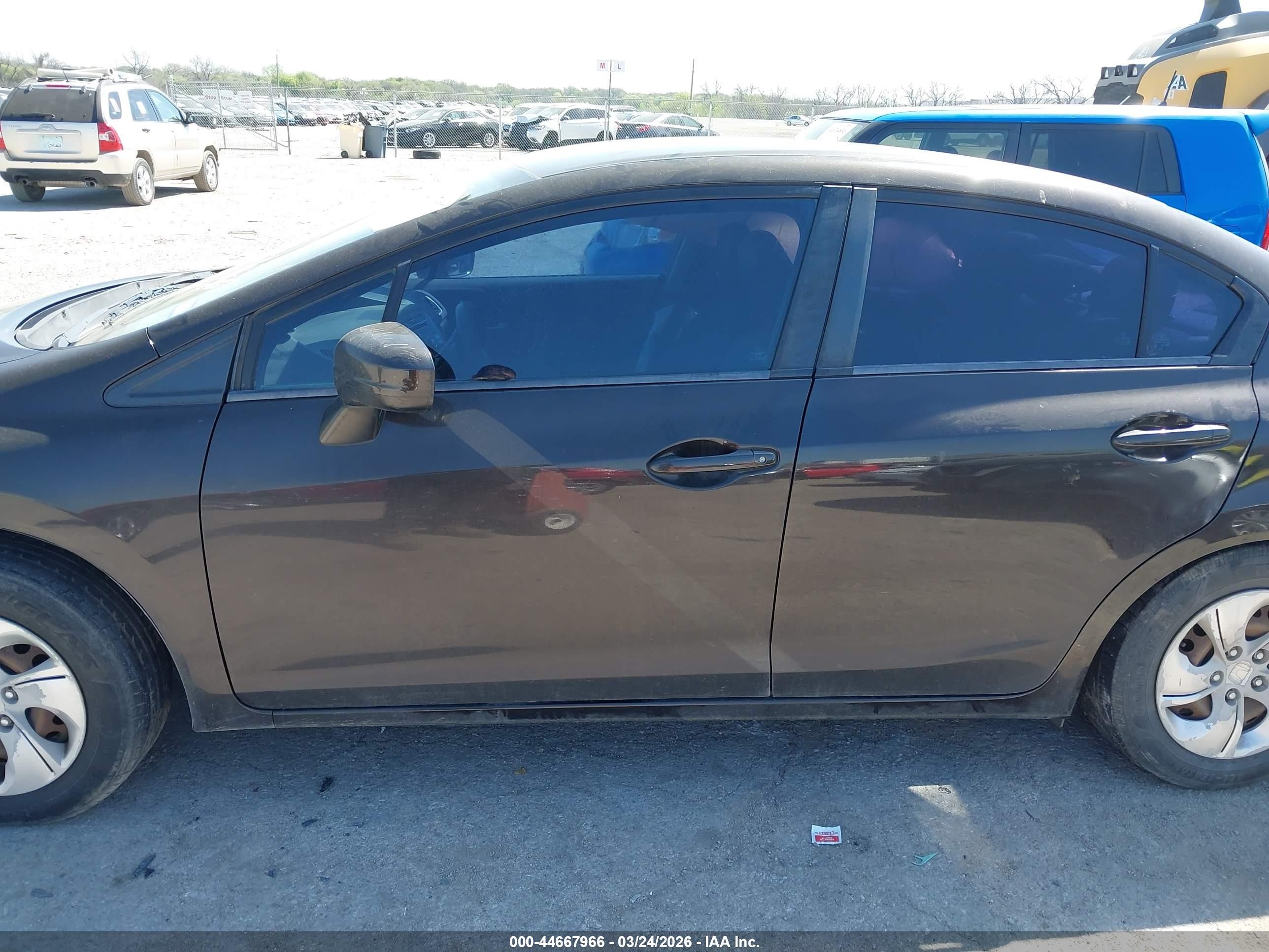 2014 Honda Civic Lx Brown vin: 2HGFB2F59EH548313