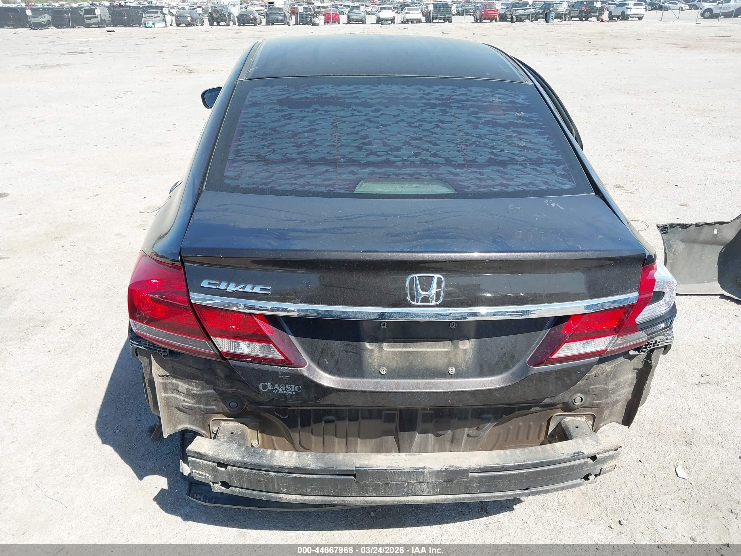 2014 Honda Civic Lx Brown vin: 2HGFB2F59EH548313