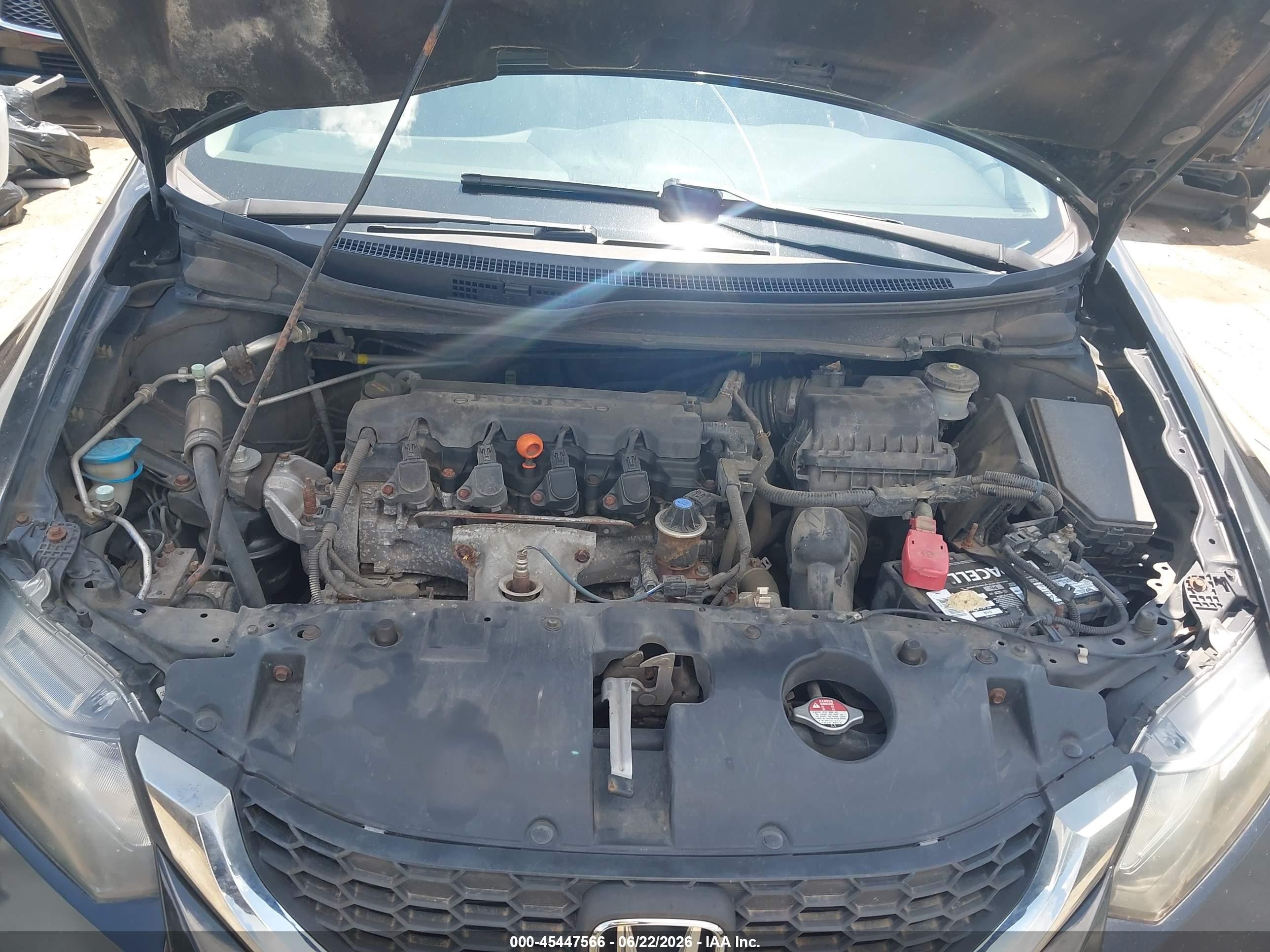 2014 Honda Civic Lx Black vin: 2HGFB2F59EH548778