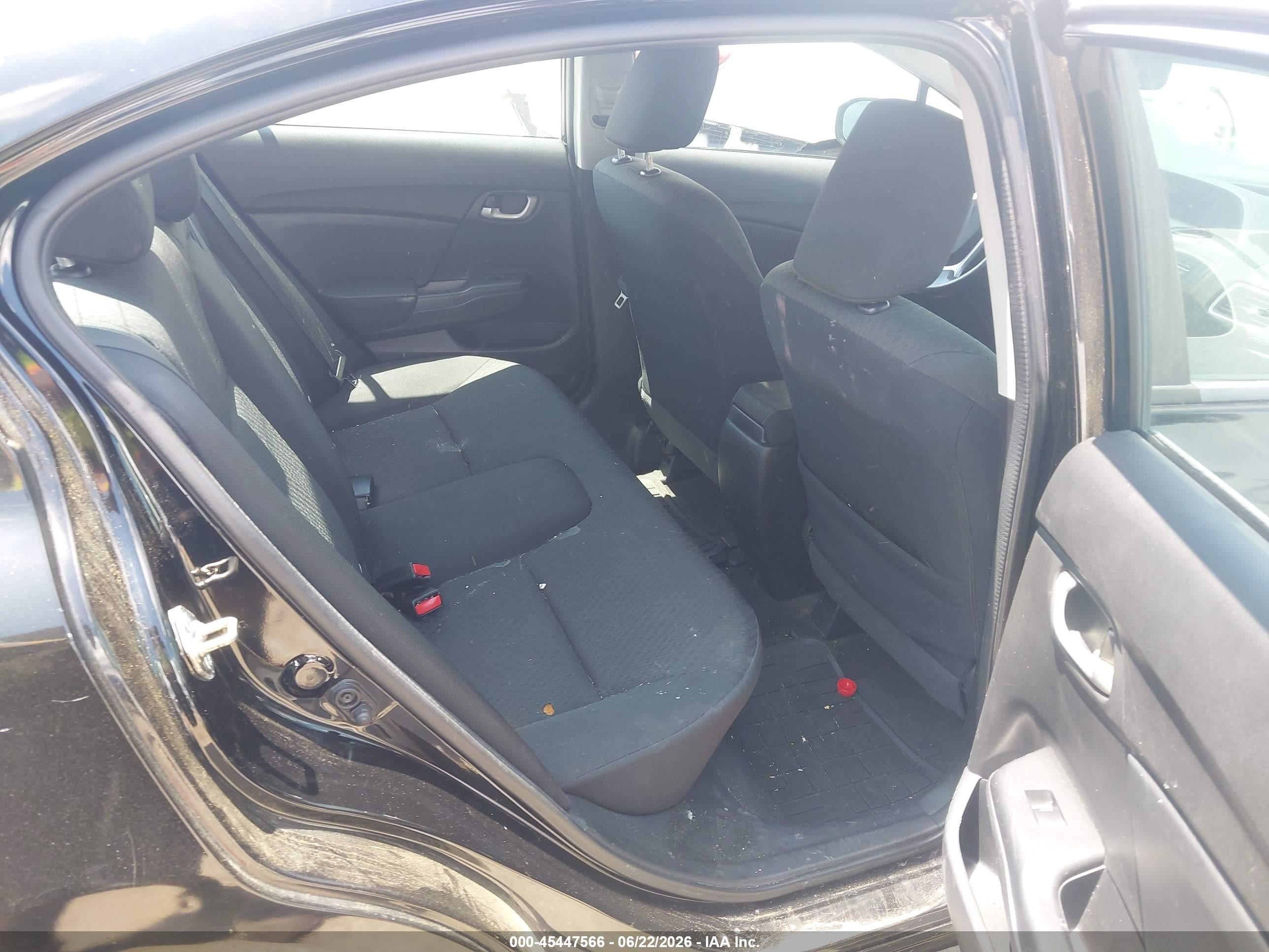 2014 Honda Civic Lx Black vin: 2HGFB2F59EH548778