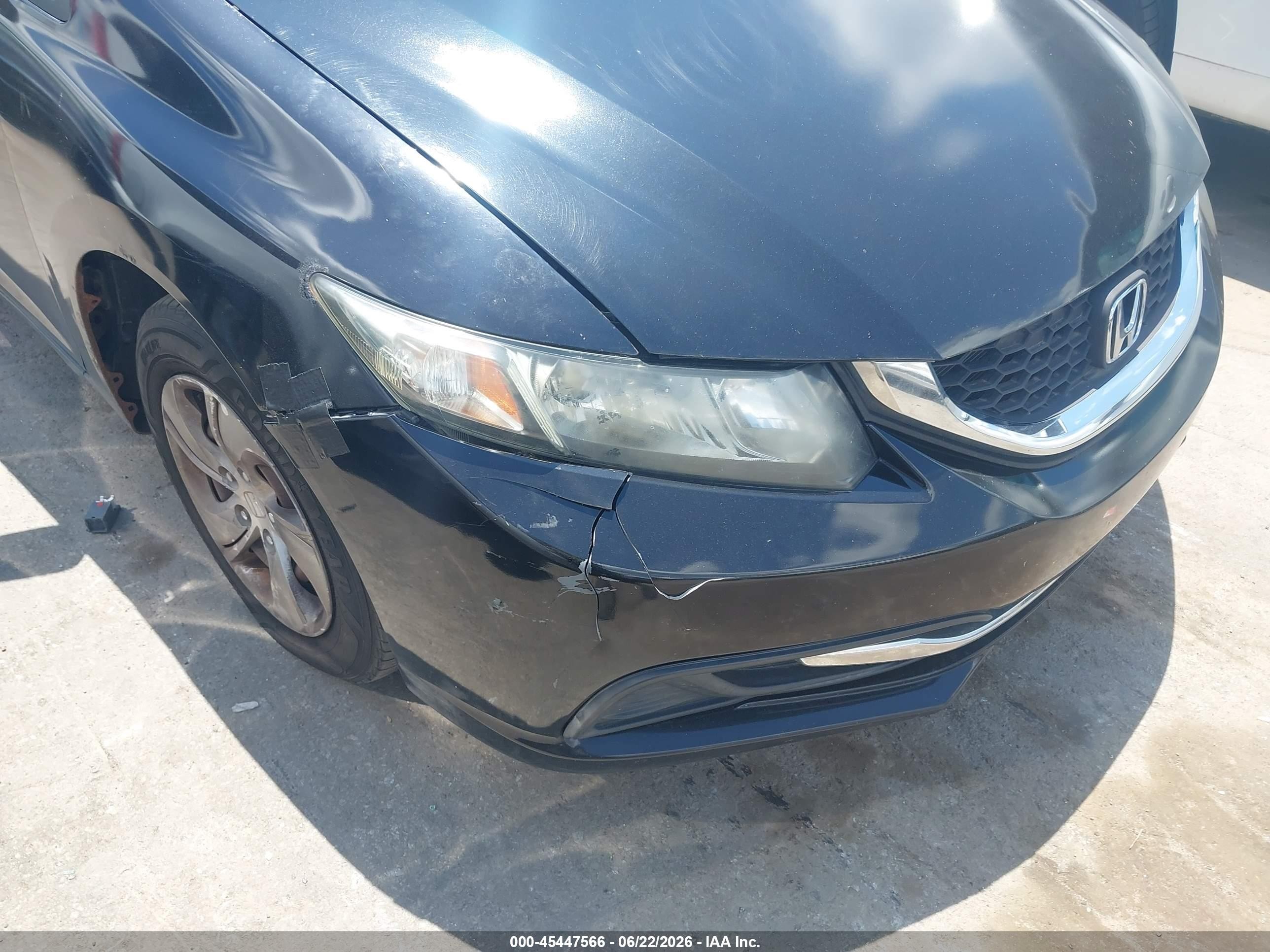 2014 Honda Civic Lx Black vin: 2HGFB2F59EH548778